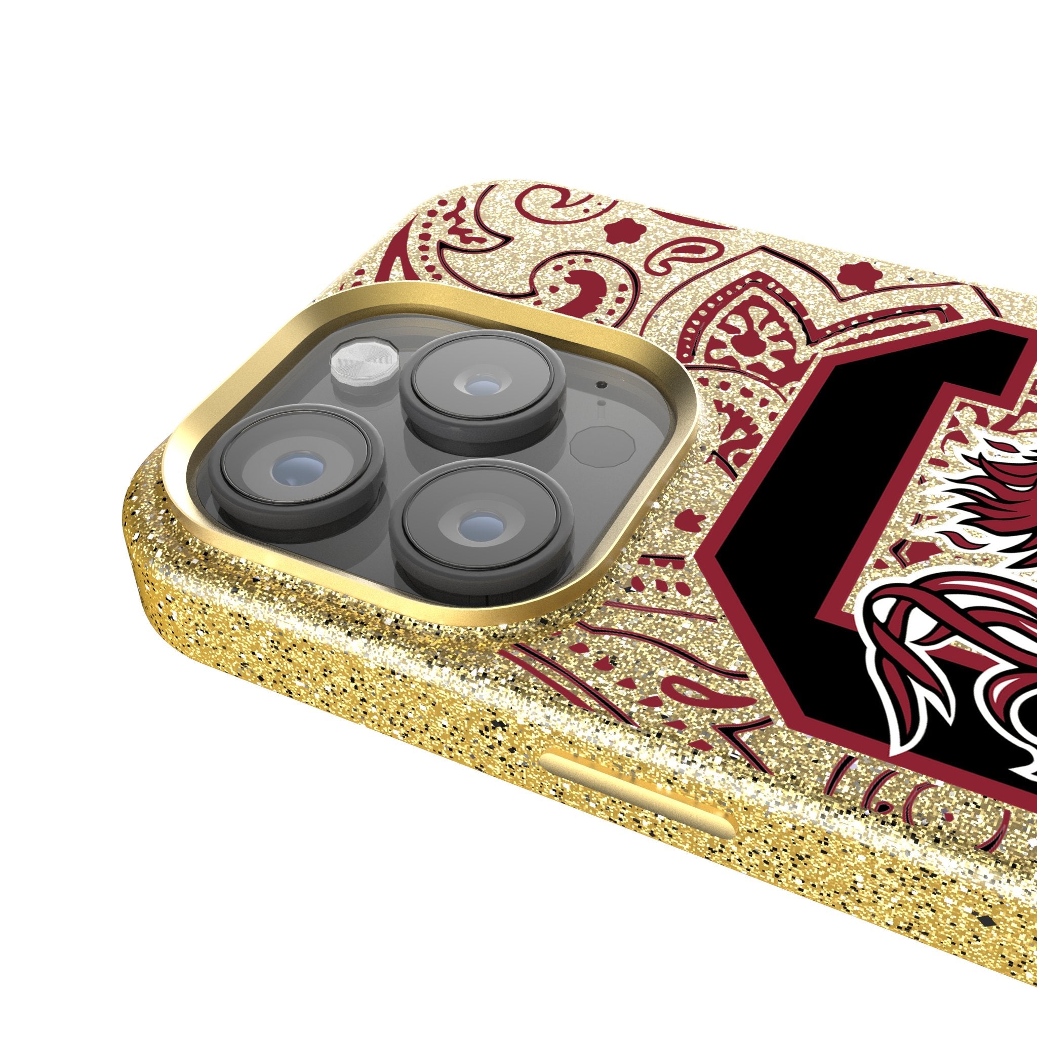 University of South Carolina Gamecocks Paisley Bling Phone Case 4