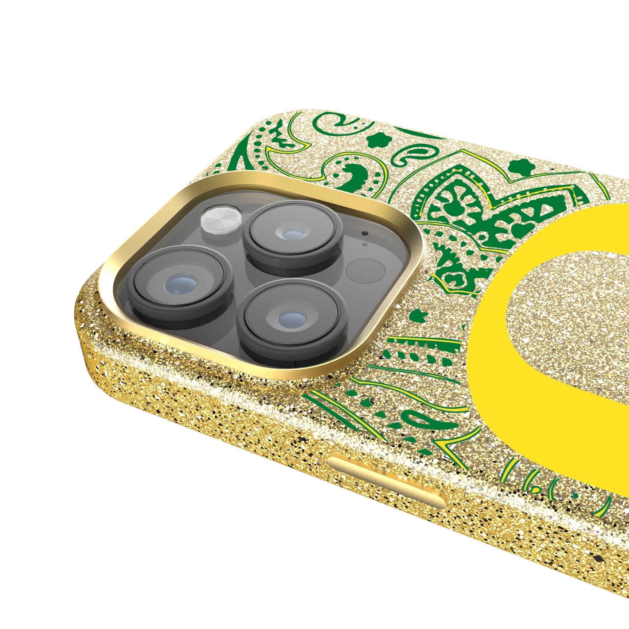 University of Oregon Ducks Paisley Bling Phone Case 4
