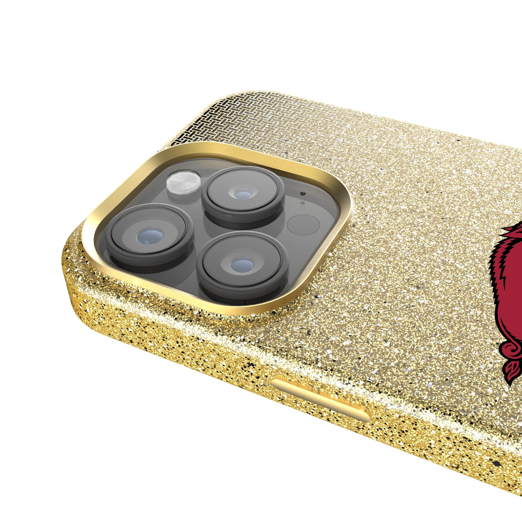 University of Arkansas Fayetteville Razorbacks Linen Bling Phone Case for Apple iPhone 4