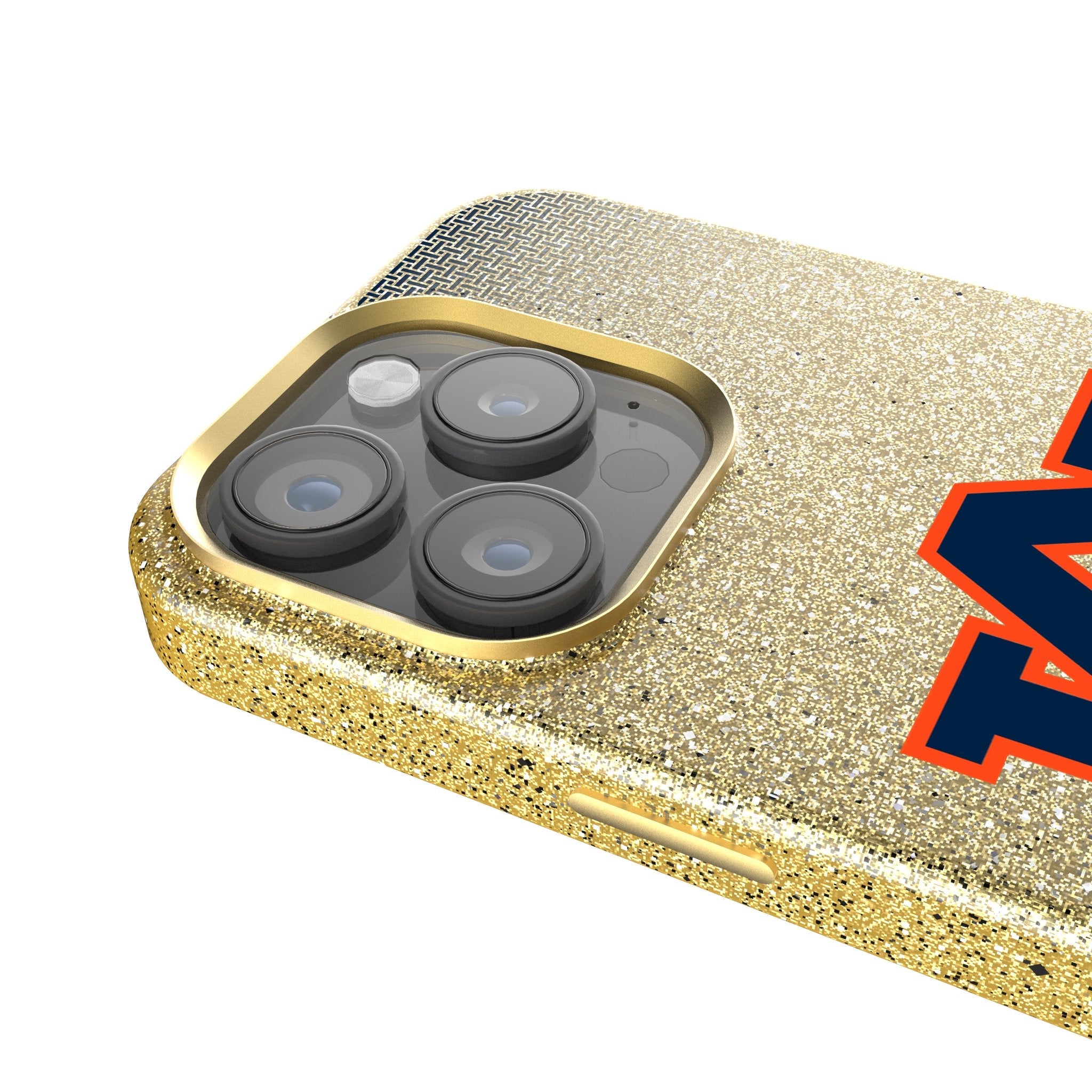University of Auburn Tigers Linen Bling Phone Case for Apple iPhone 4