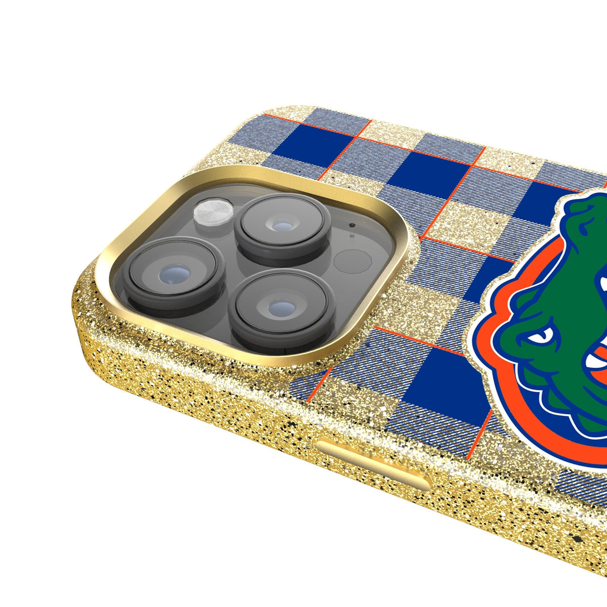 University of Florida Gators Plaid Bling Phone Case 4