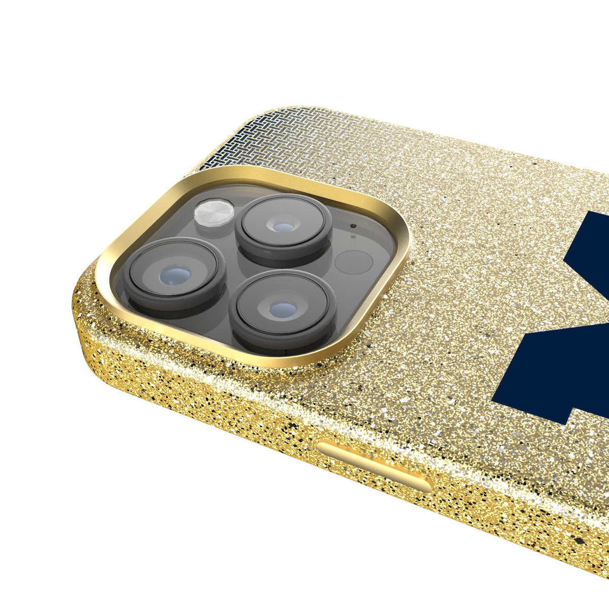 University of Michigan Wolverines Linen Bling Phone Case for Apple iPhone 4