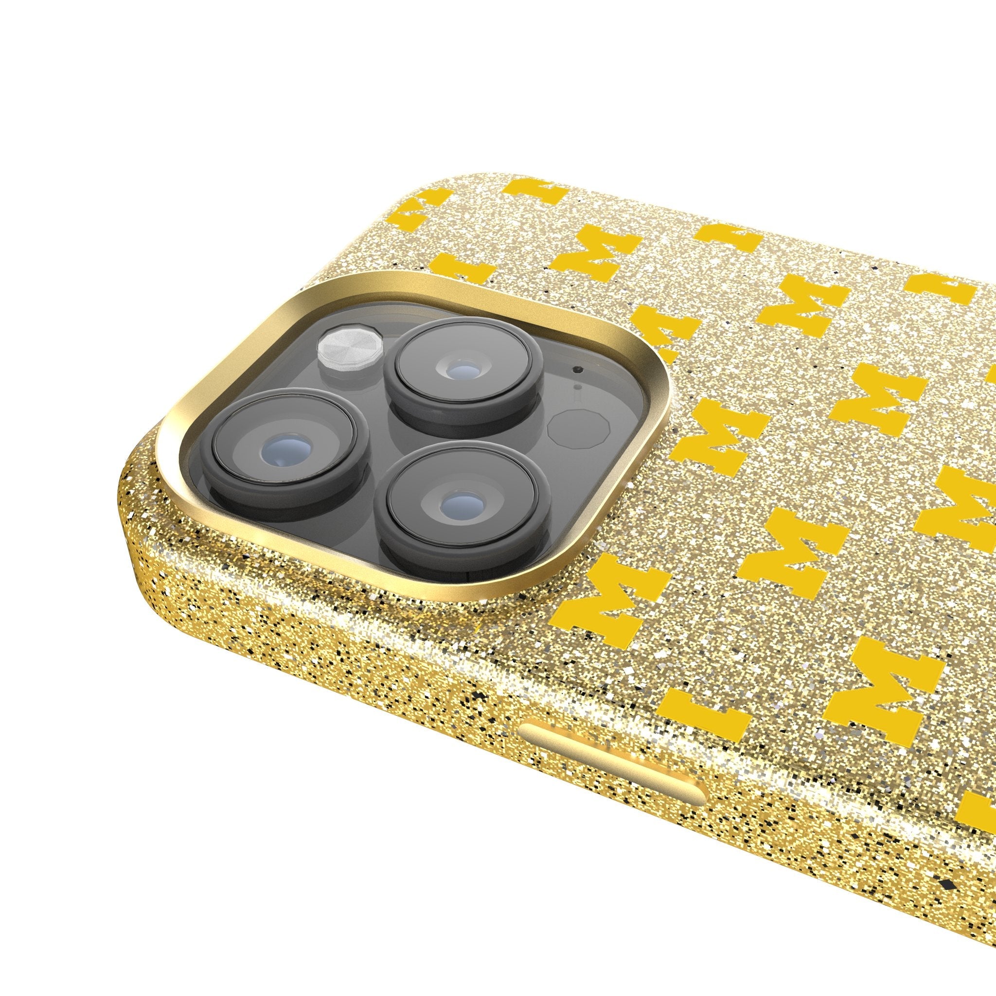 University of Michigan Wolverines Fashion Pattern Bling Phone Case for Apple iPhone 4