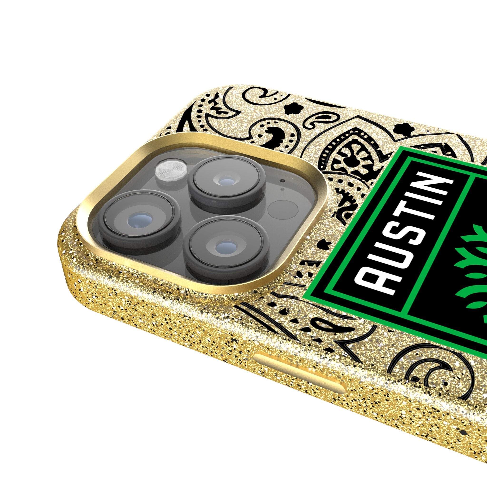 Austin FC  Paisley Bling Phone Case 4