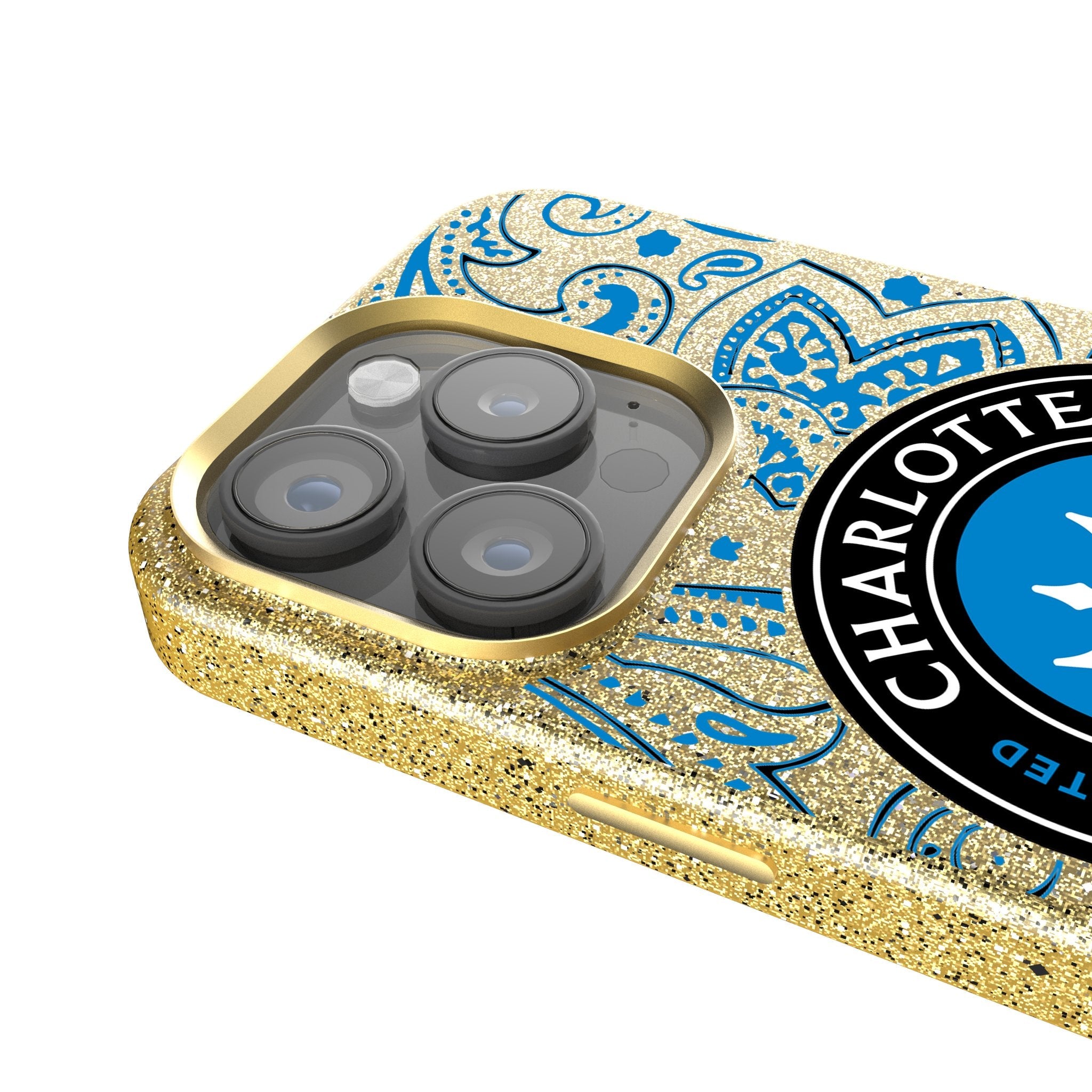 Charlotte FC  Paisley Bling Phone Case 4