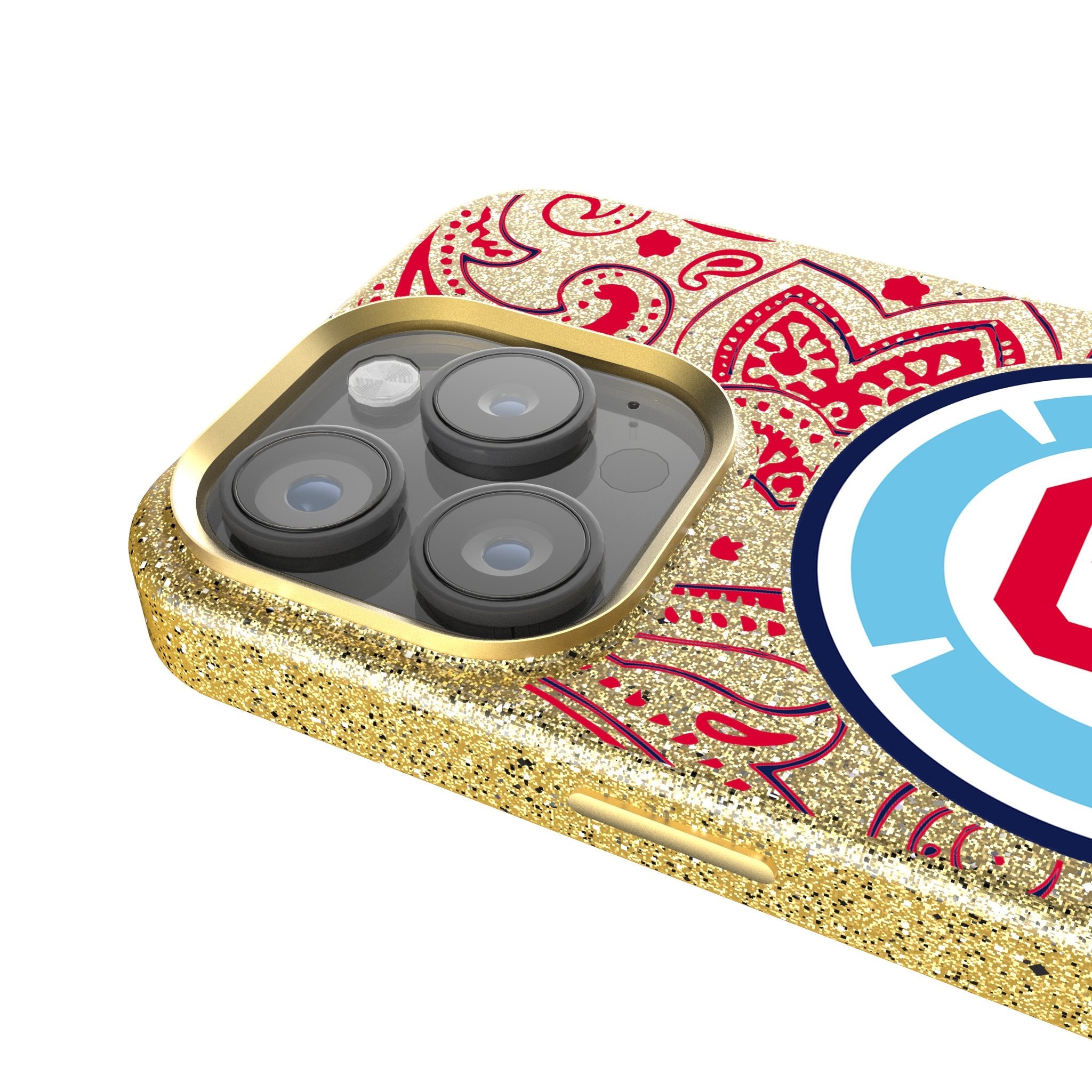 Chicago Fire  Paisley Bling Phone Case 4
