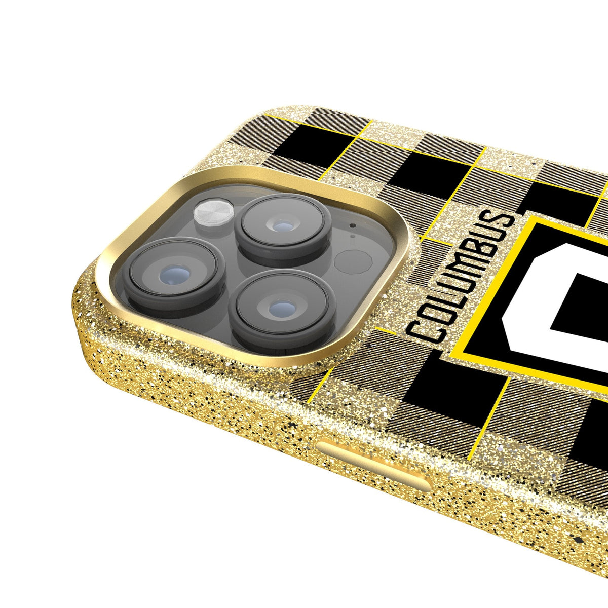 Columbus Crew  Plaid Bling Phone Case 4