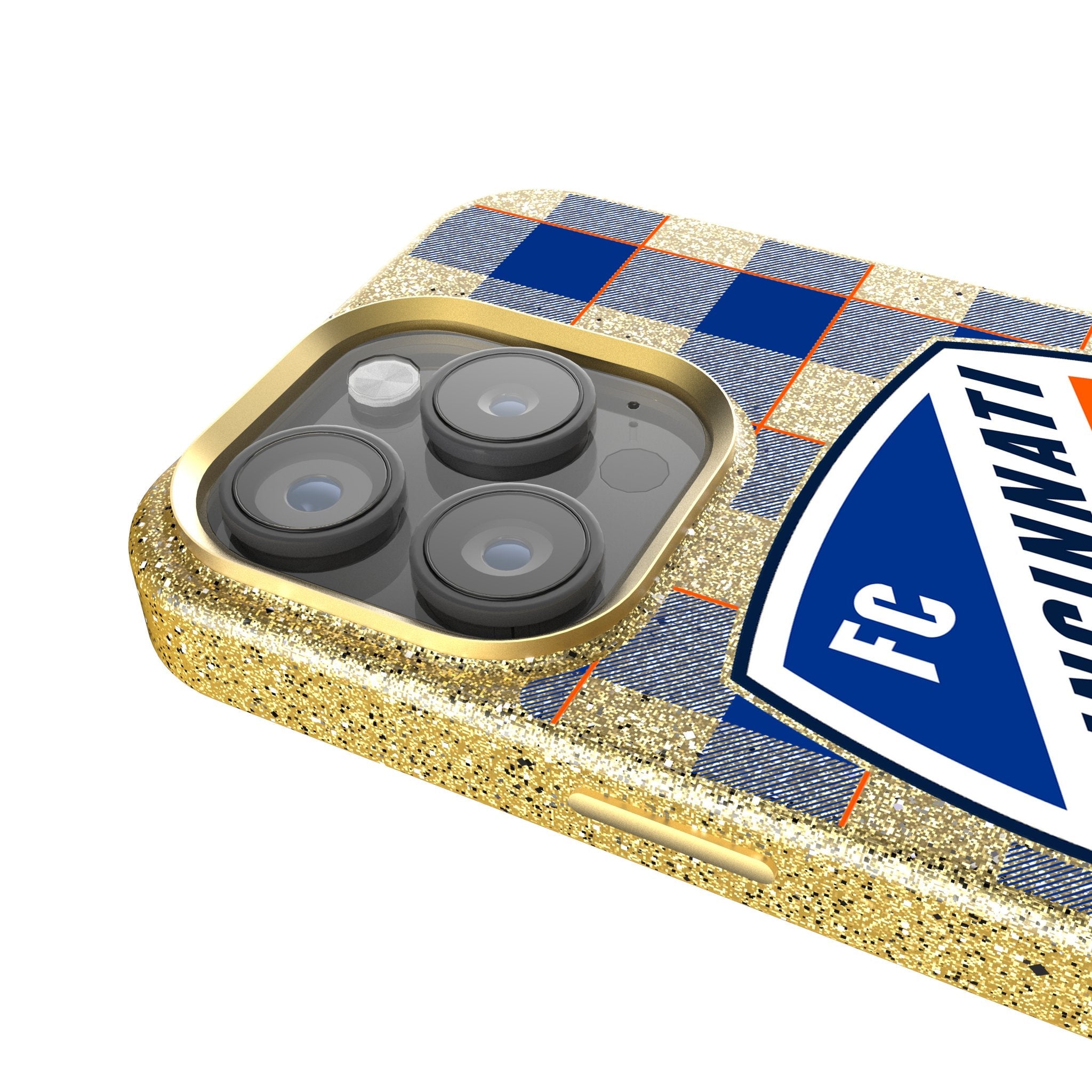 FC Cincinnati  Plaid Bling Phone Case 4