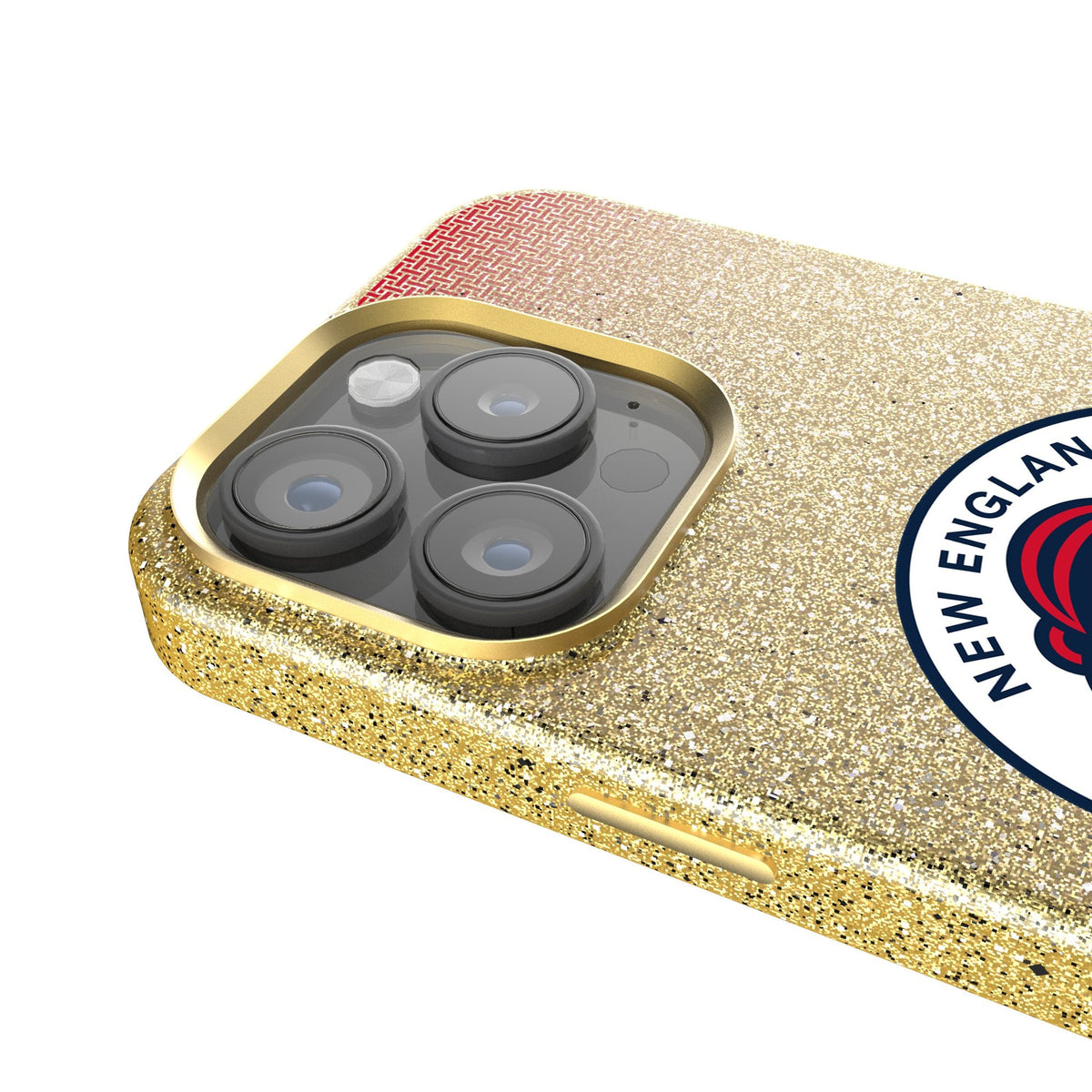 New England Revolution Linen Bling Phone Case for Apple iPhone 4