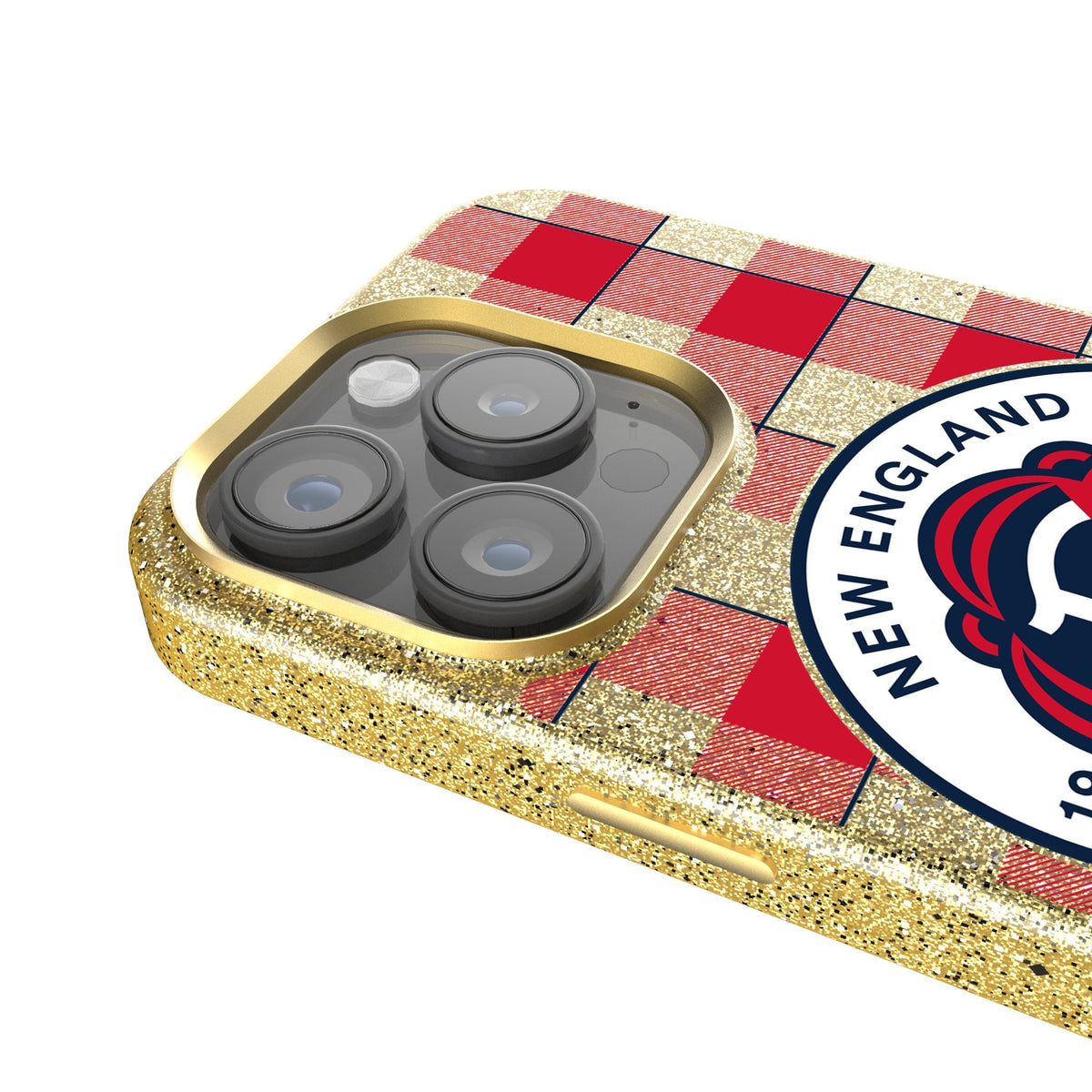 New England Revolution  Plaid Bling Phone Case 4