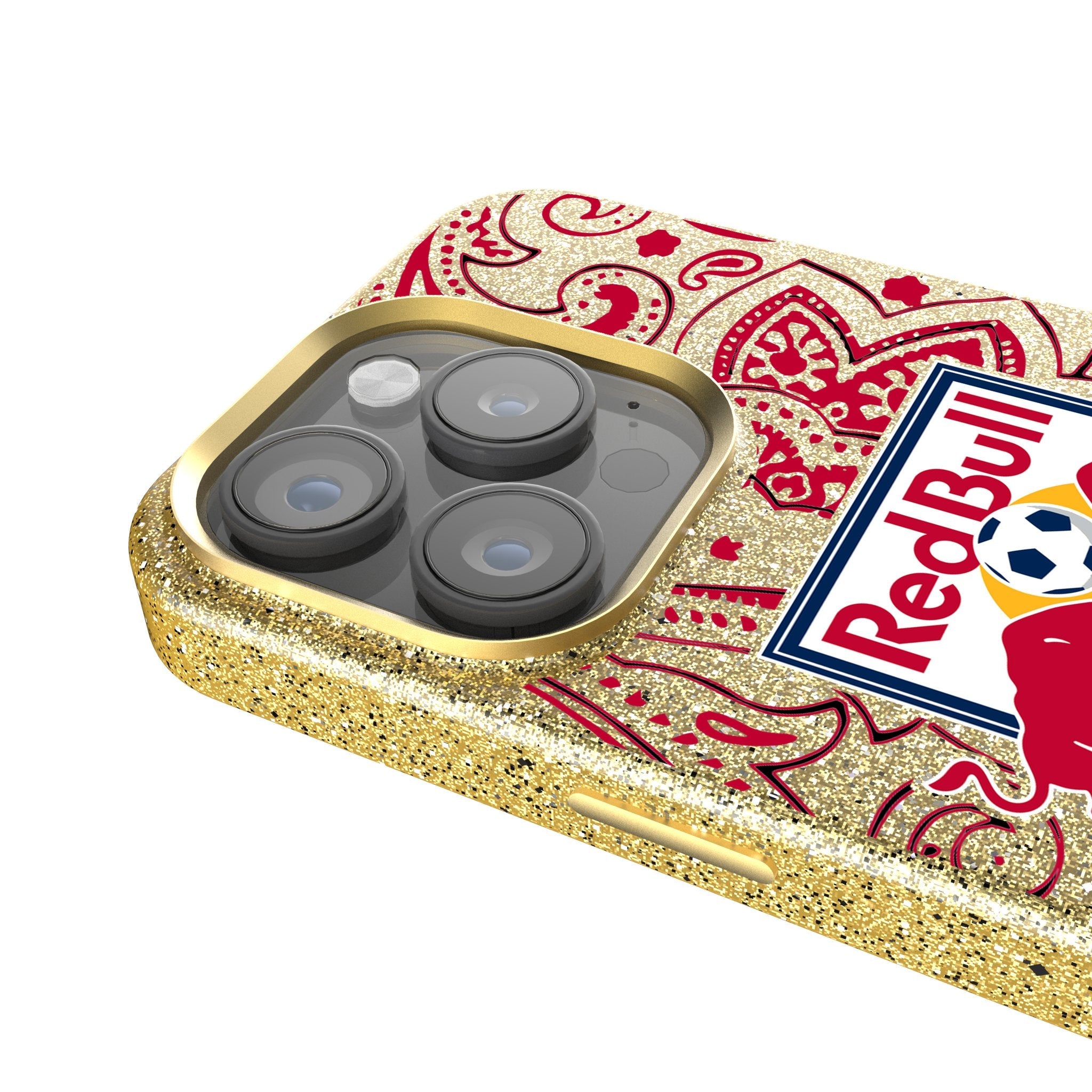 New York Red Bulls  Paisley Bling Phone Case 4