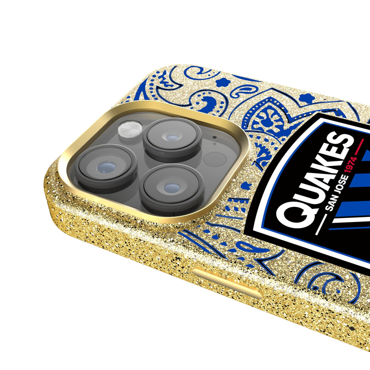 San Jose Earthquakes   Paisley Bling Phone Case 4