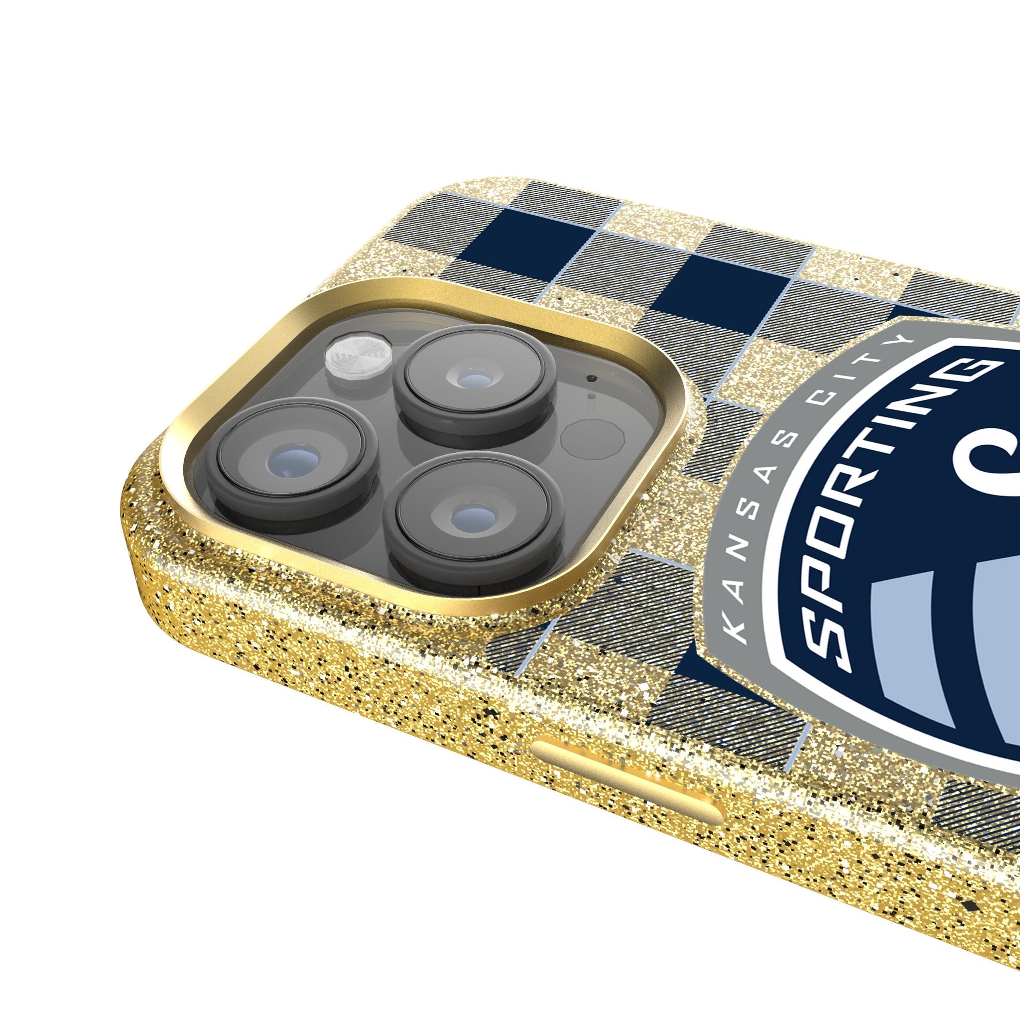 Sporting Kansas City   Plaid Bling Phone Case 4
