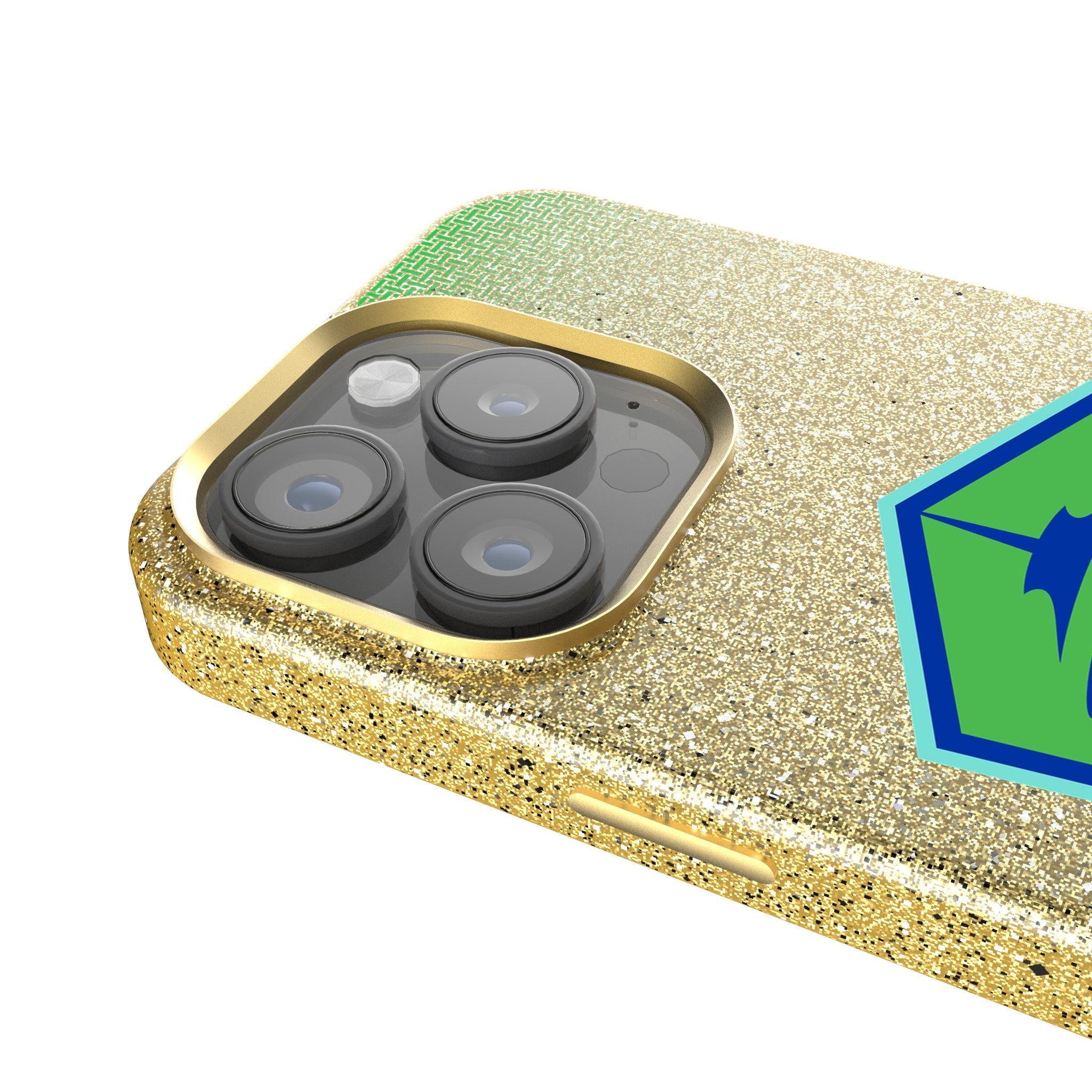 Seattle Sounders FC Linen Bling Phone Case for Apple iPhone 4