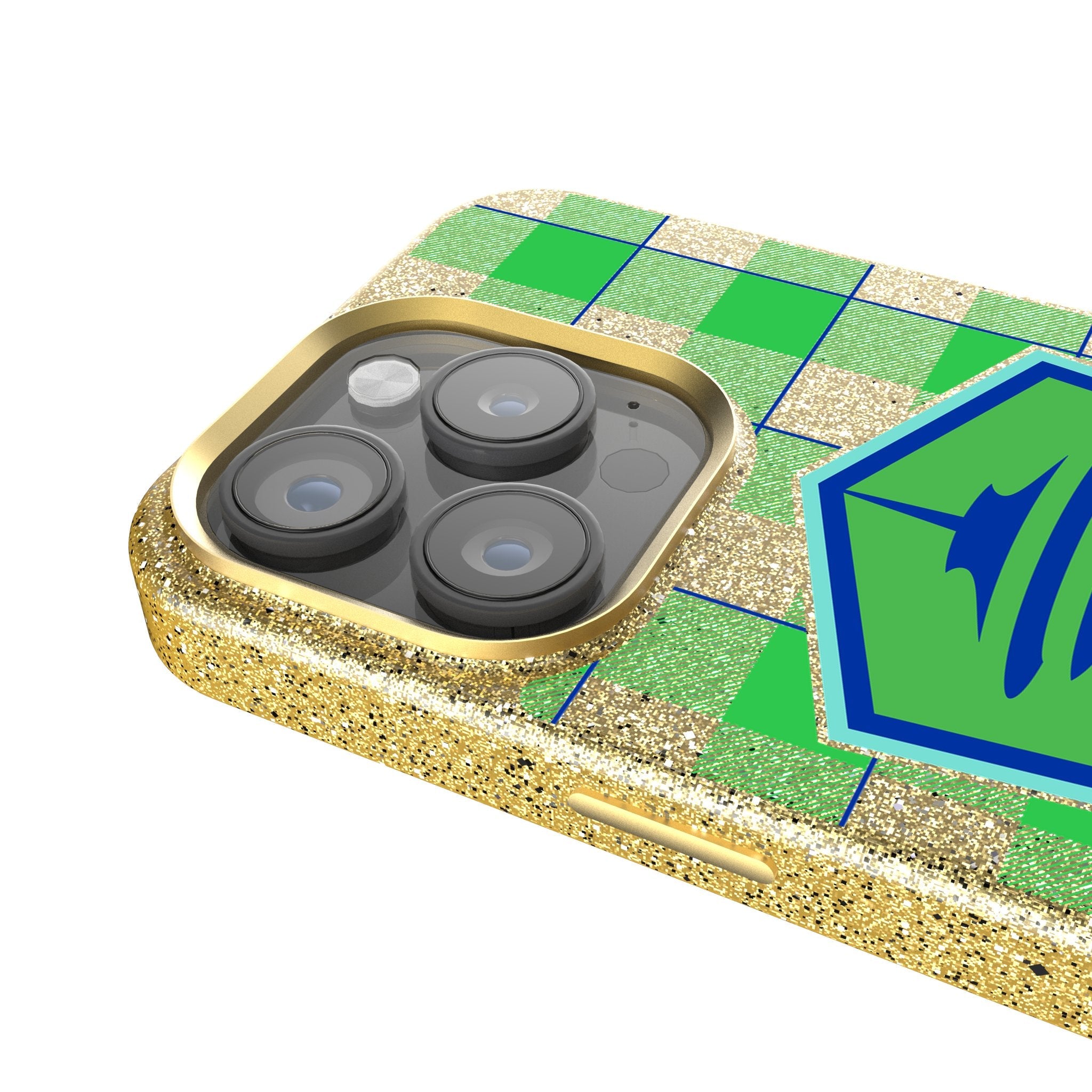 Seattle Sounders FC   Plaid Bling Phone Case 4
