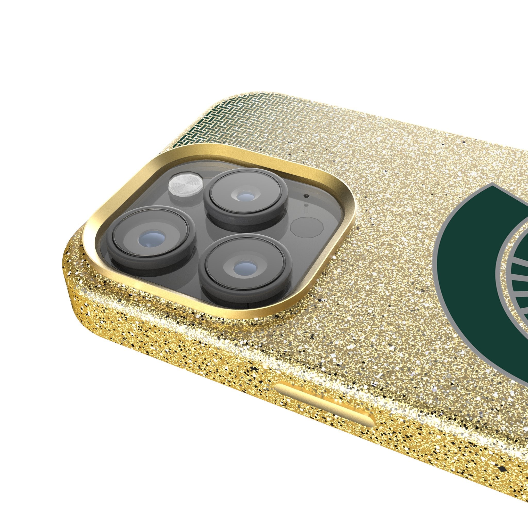 Michigan State University Spartans Linen Bling Phone Case for Apple iPhone 4
