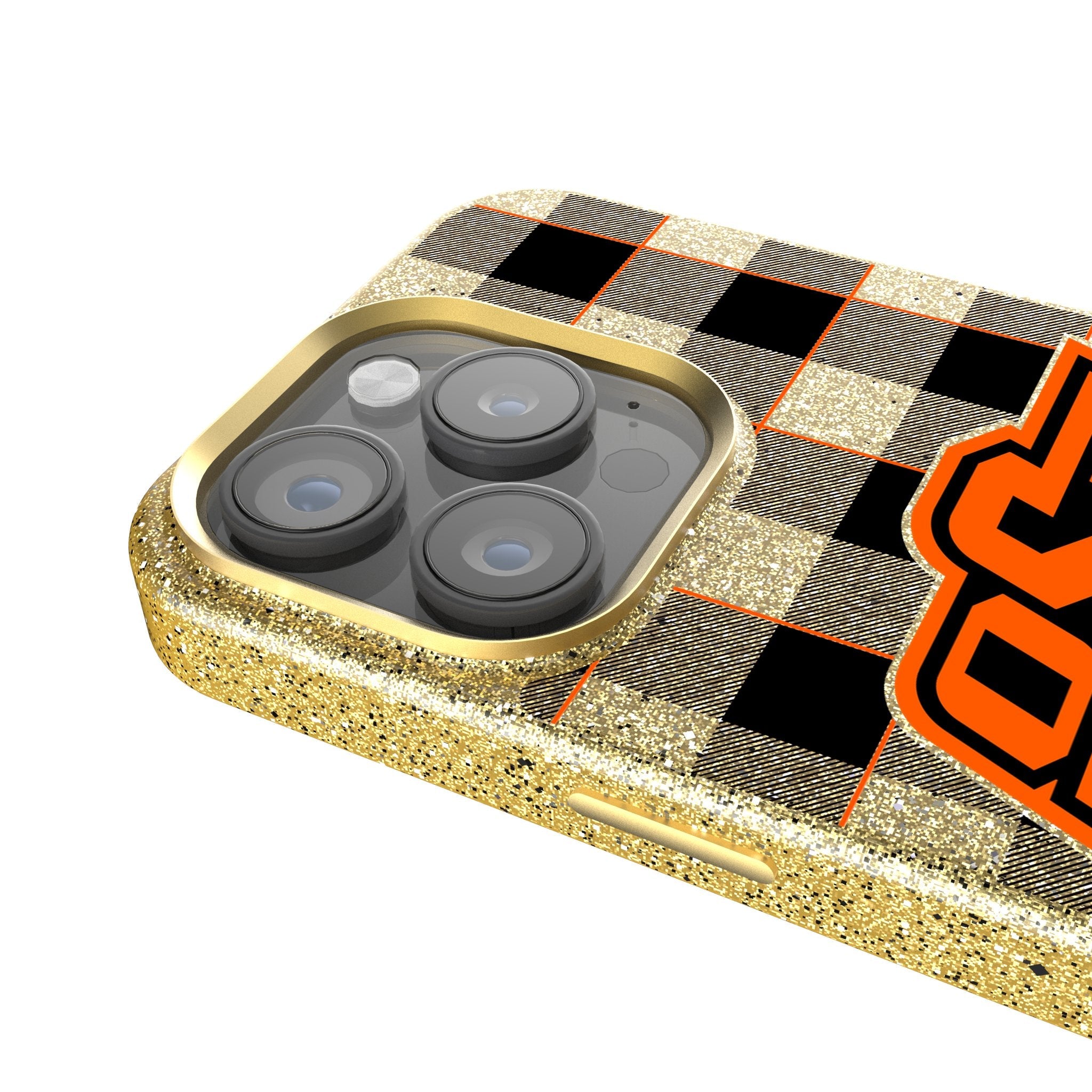 Oklahoma State University Cowboys Plaid Bling Phone Case 4