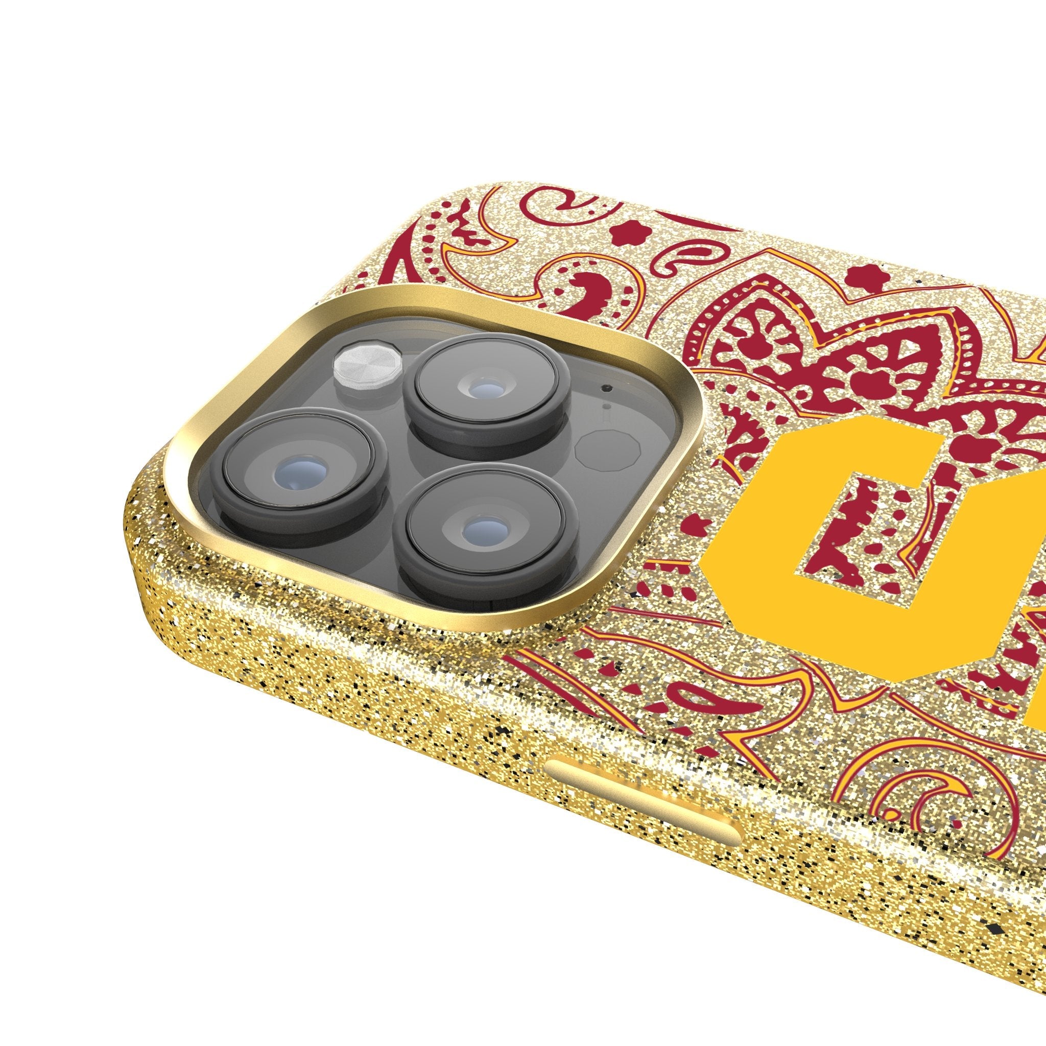 University of Southern California Trojans Paisley Bling Phone Case 4