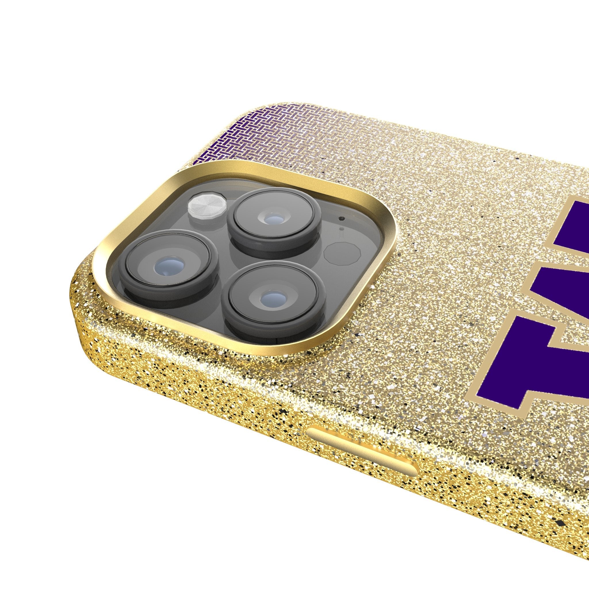University of Washington Huskies Linen Bling Phone Case for Apple iPhone 4