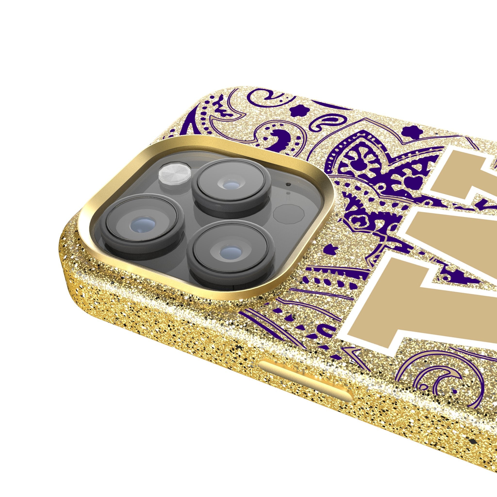 University of Washington Huskies Paisley Bling Phone Case 4