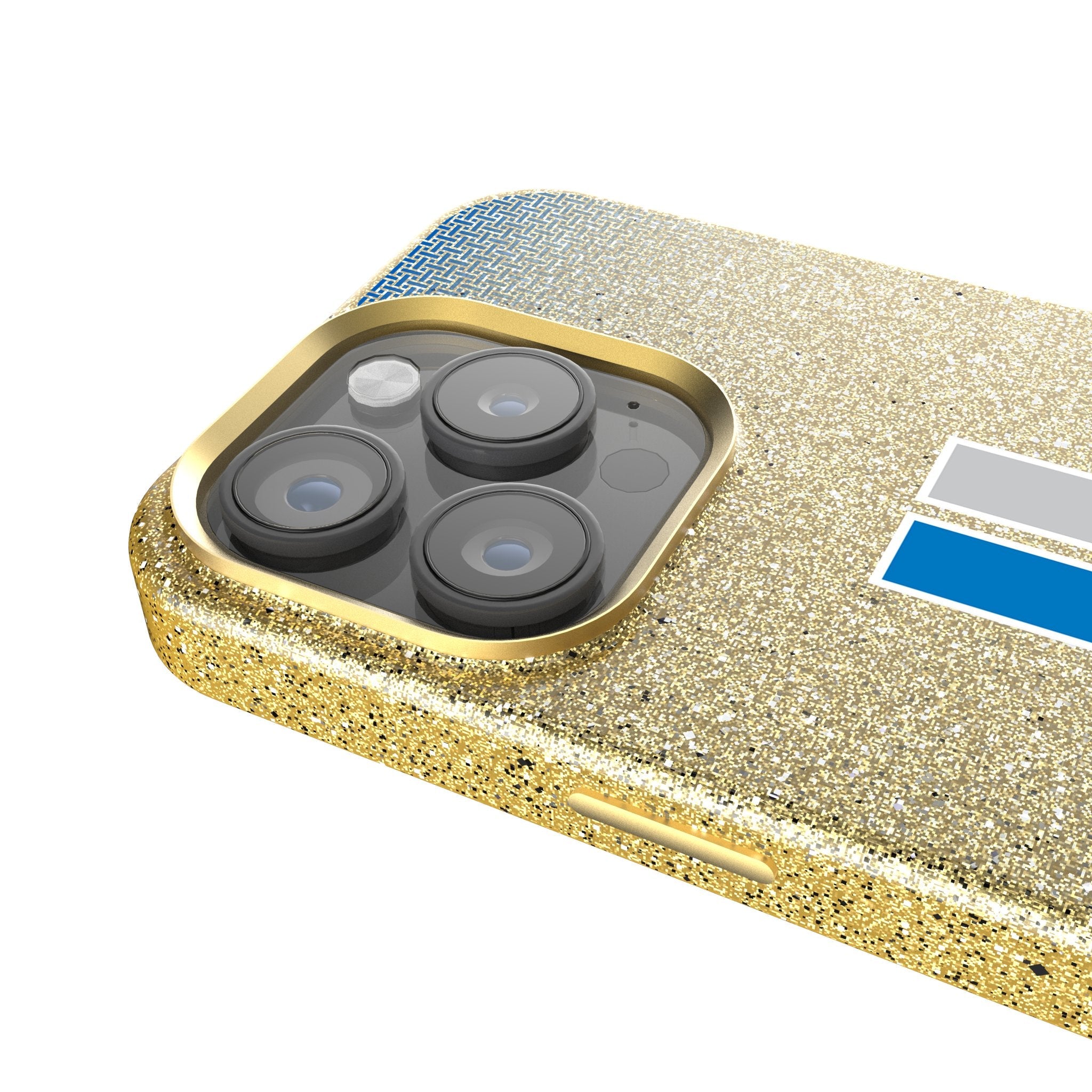 Detroit Lions Retro Linen Bling Phone Case for Apple iPhone 4