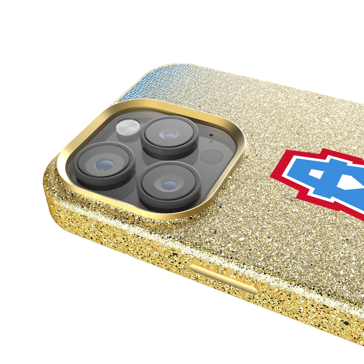 Houston Oilers Historic Collection Linen Bling Phone Case for Apple iPhone 4