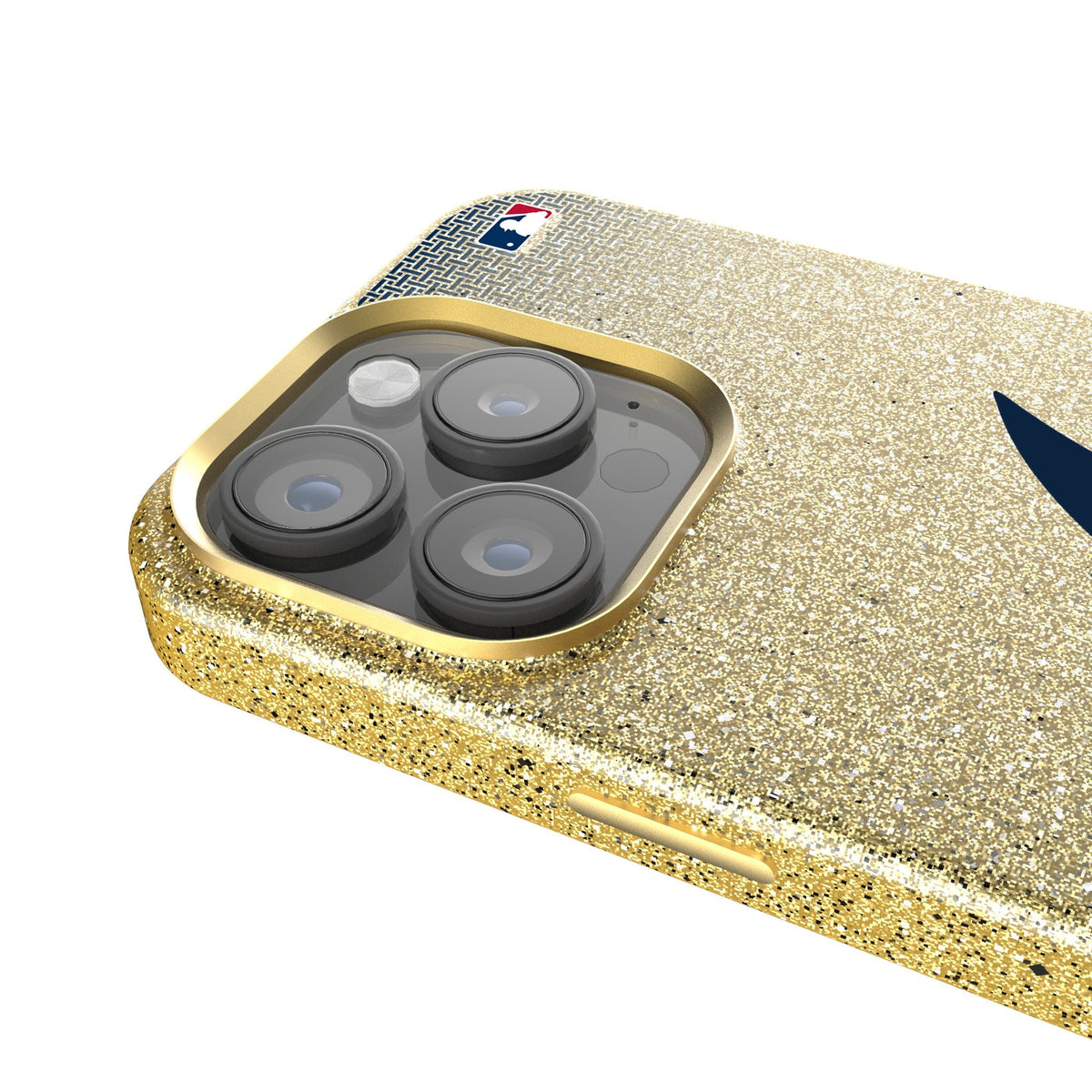 Atlanta Braves Linen Bling Phone Case for Apple iPhone 4