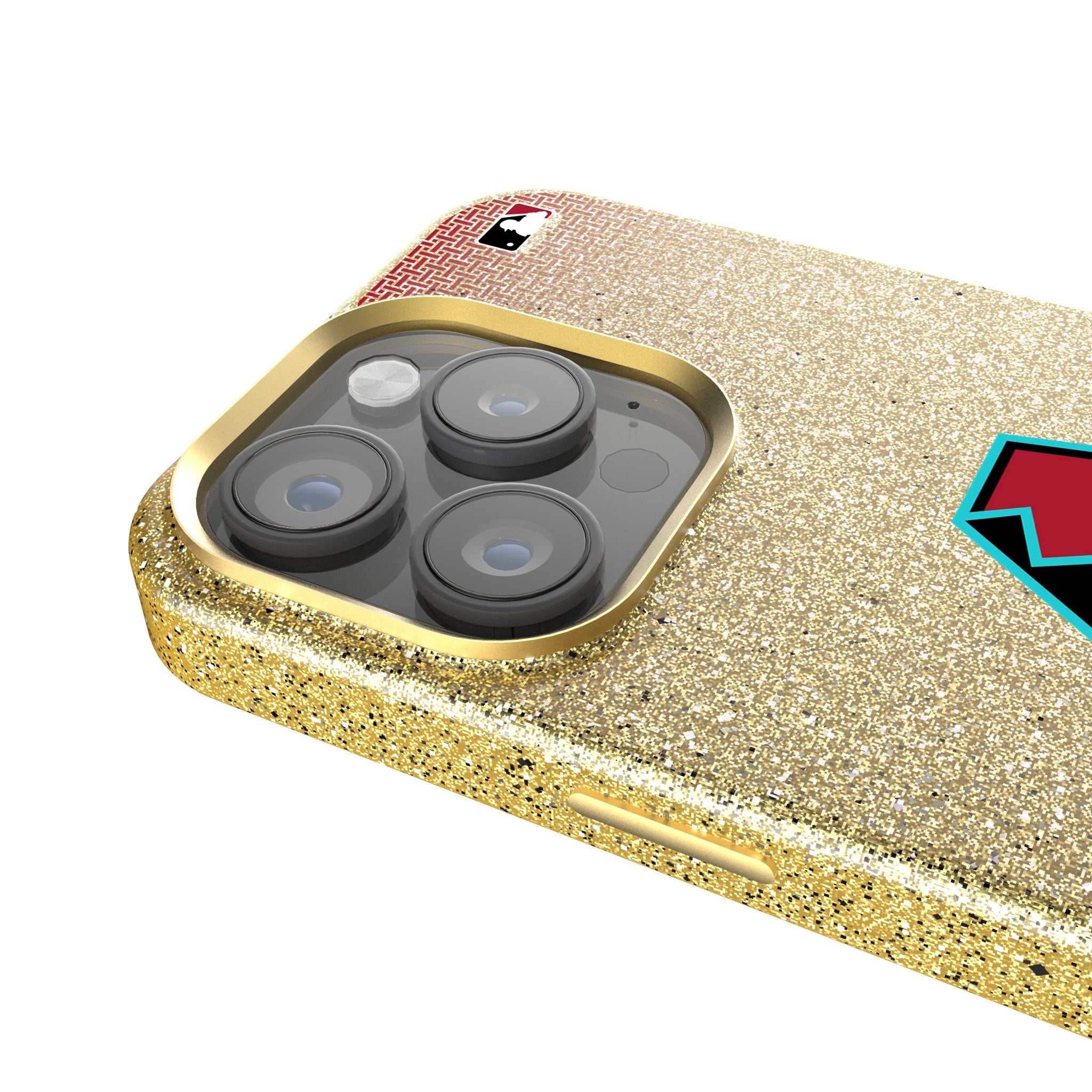 Arizona Diamondbacks Linen Bling Phone Case for Apple iPhone 4