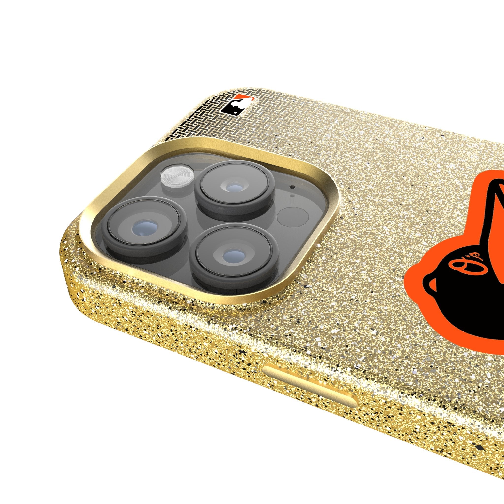 Baltimore Orioles Linen Bling Phone Case for Apple iPhone 4