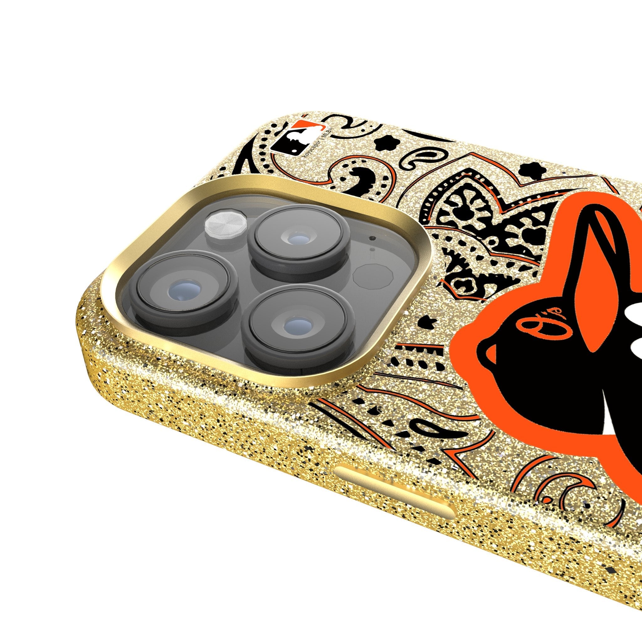 Baltimore Orioles Paisley Bling Phone Case 4