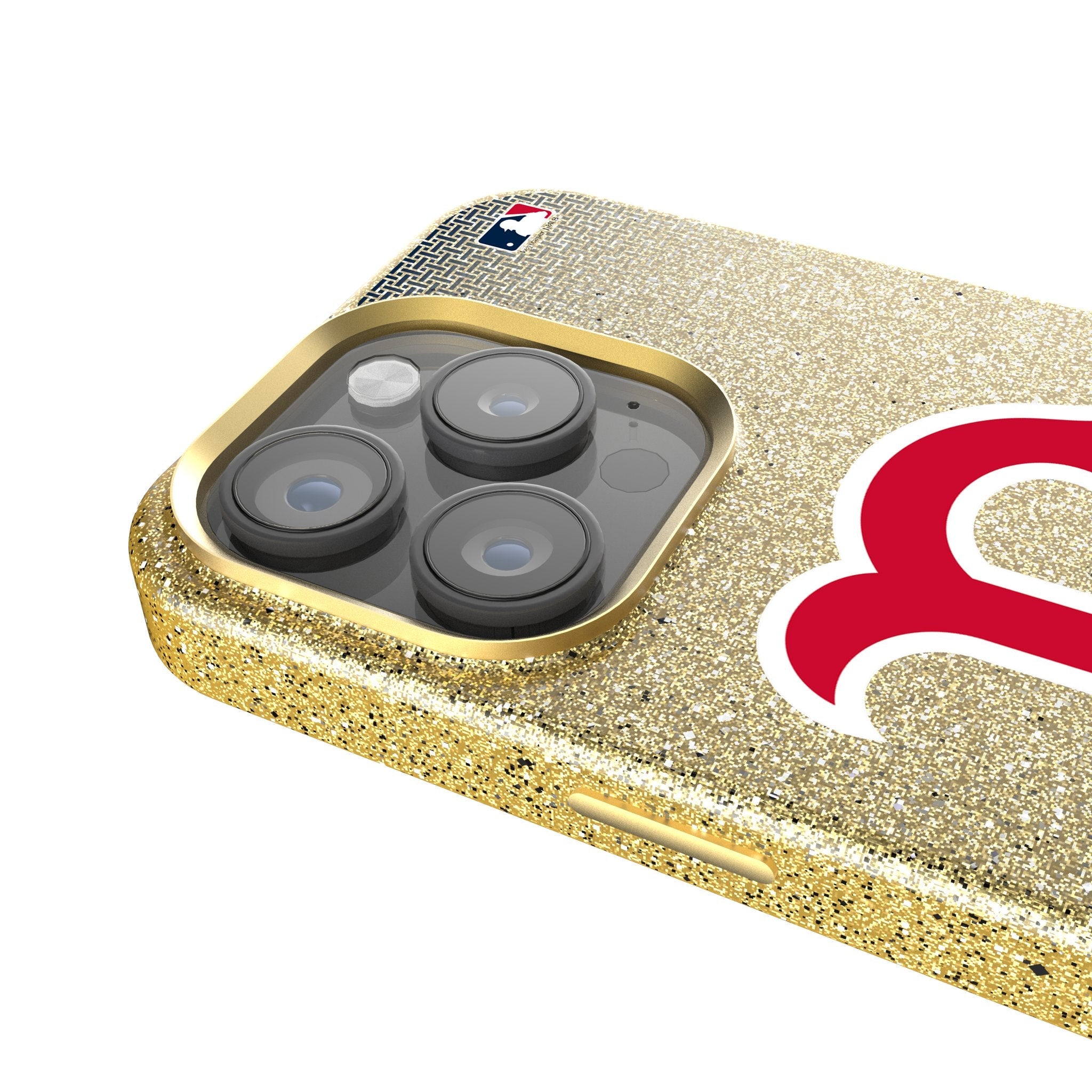 Boston Red Sox Linen Bling Phone Case for Apple iPhone 4