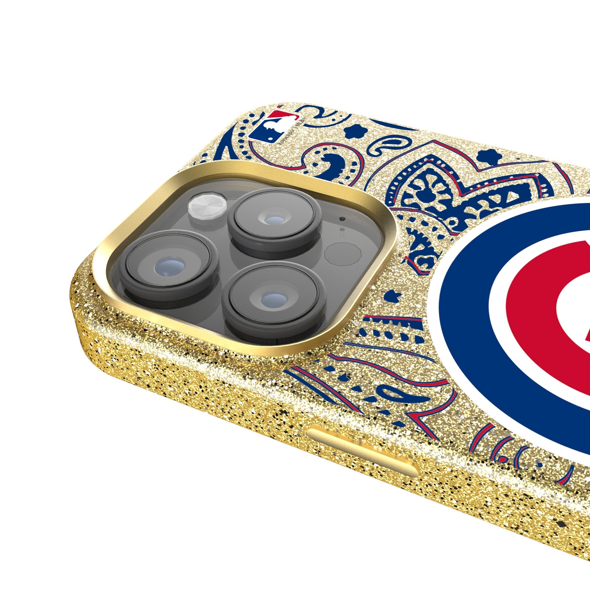 Chicago Cubs Paisley Bling Phone Case 4