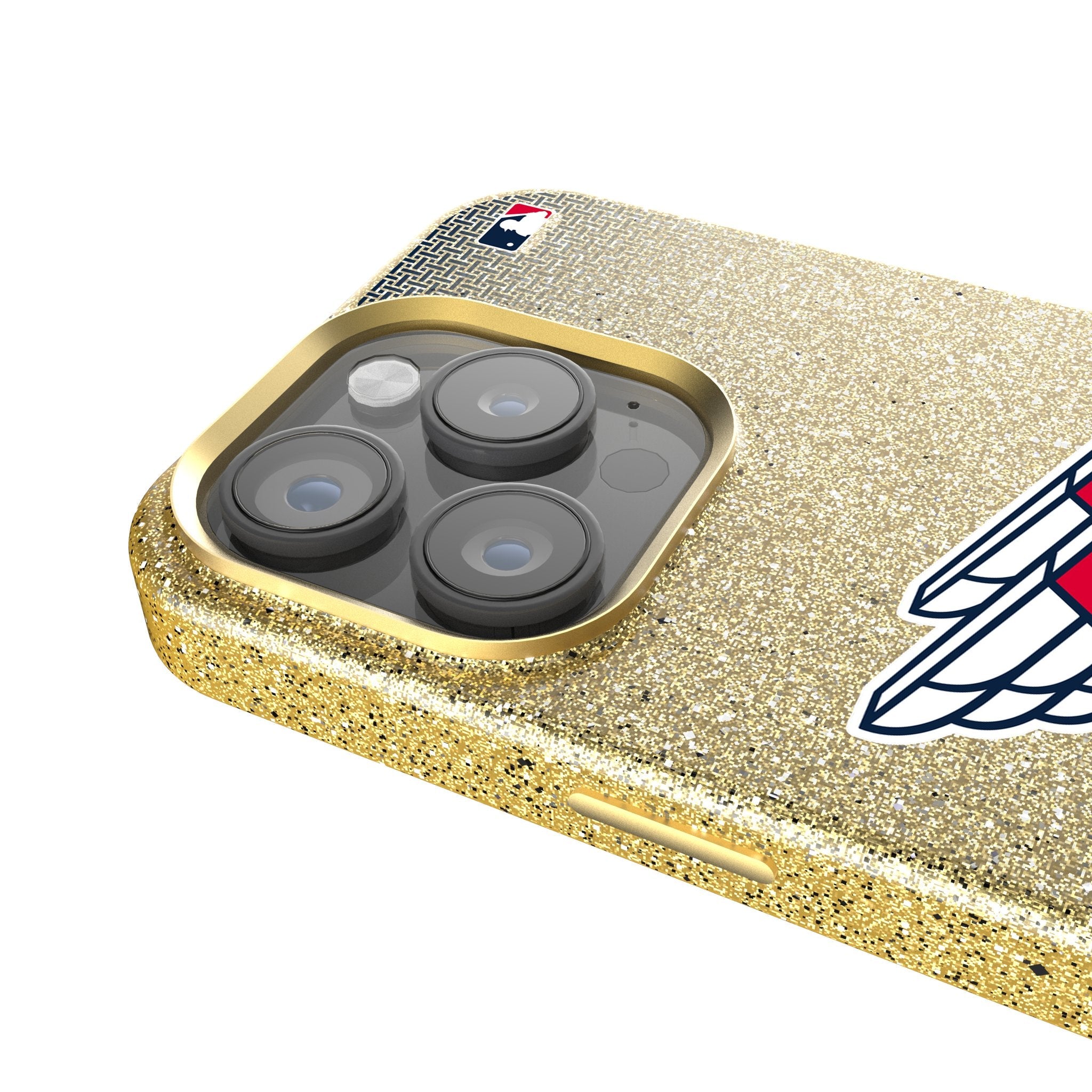 Cleveland Guardians Linen Bling Phone Case for Apple iPhone 4