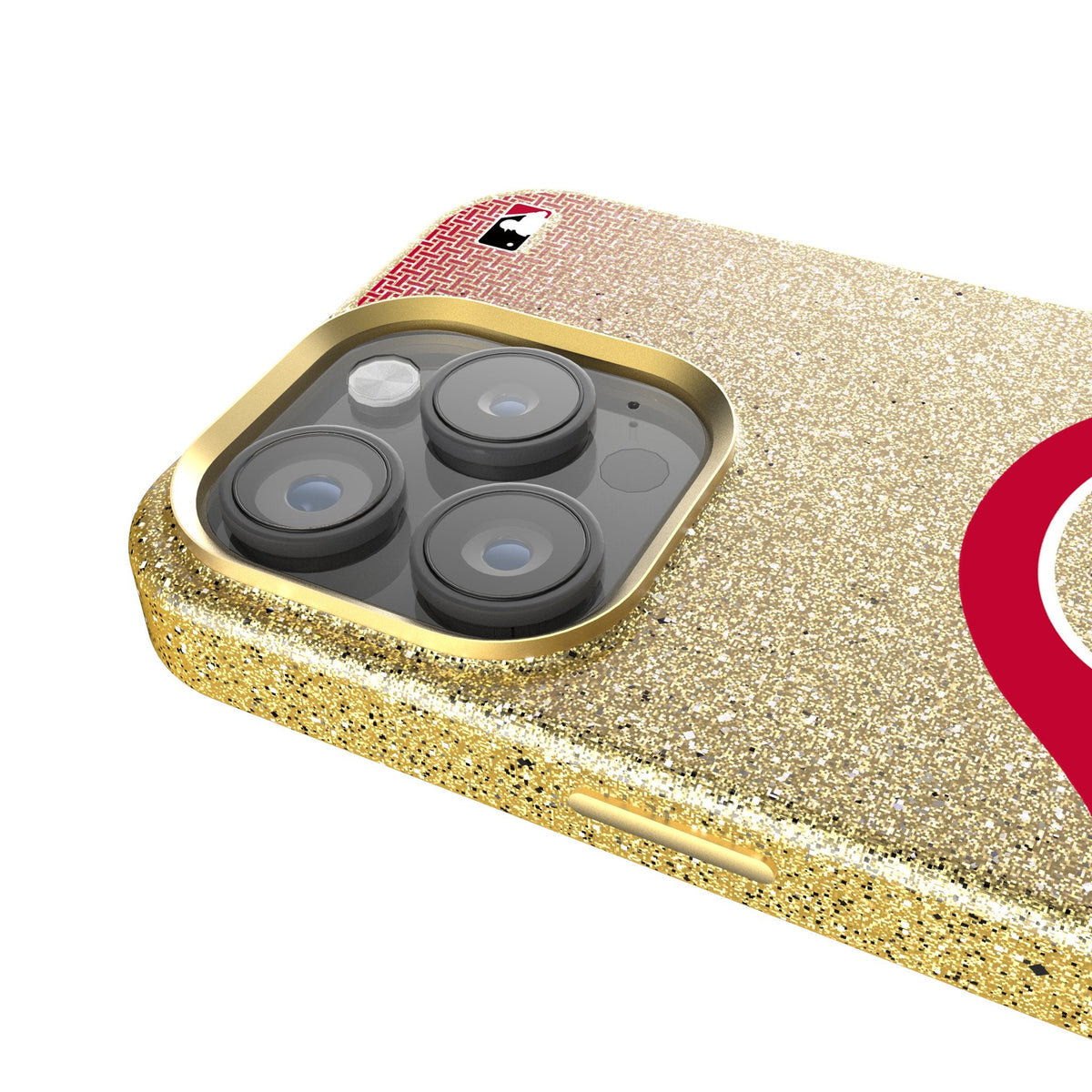 Cincinnati Reds Linen Bling Phone Case for Apple iPhone 4