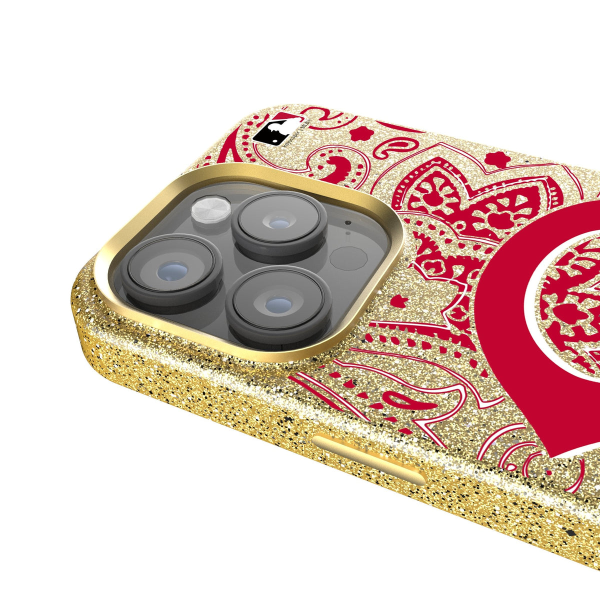 Cincinnati Reds Paisley Bling Phone Case 4