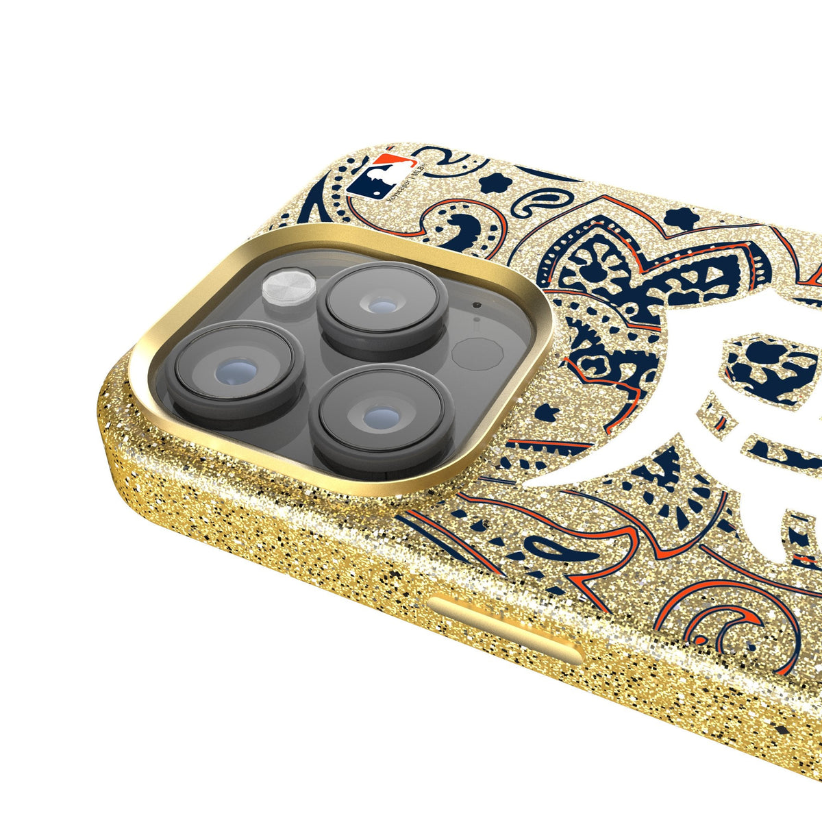 Detroit Tigers Paisley Bling Phone Case 4