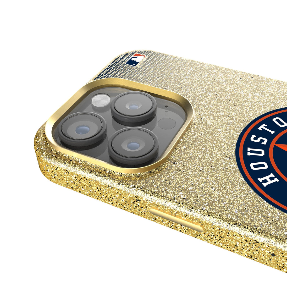 Houston Astros Linen Bling Phone Case for Apple iPhone 4