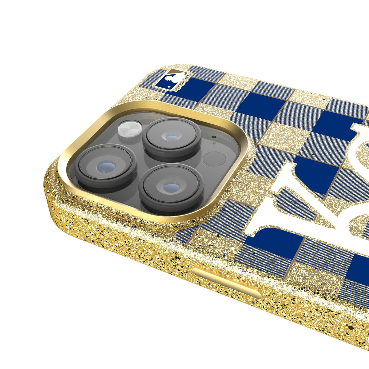 Kansas City Royals Plaid Bling Phone Case 4