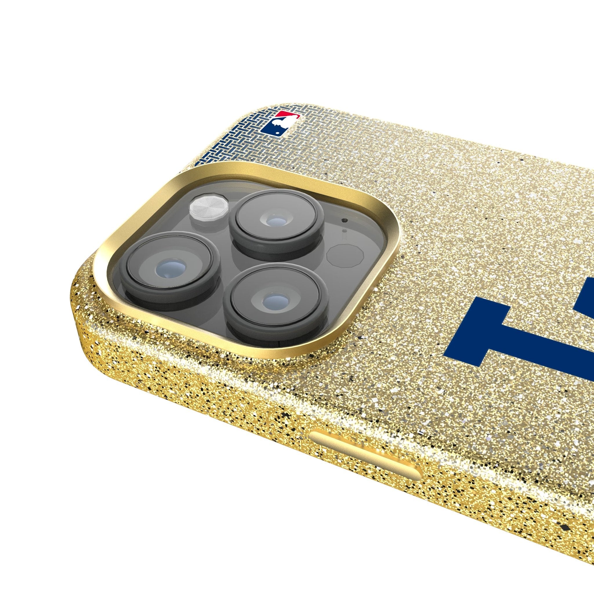LA Dodgers Linen Bling Phone Case for Apple iPhone 4