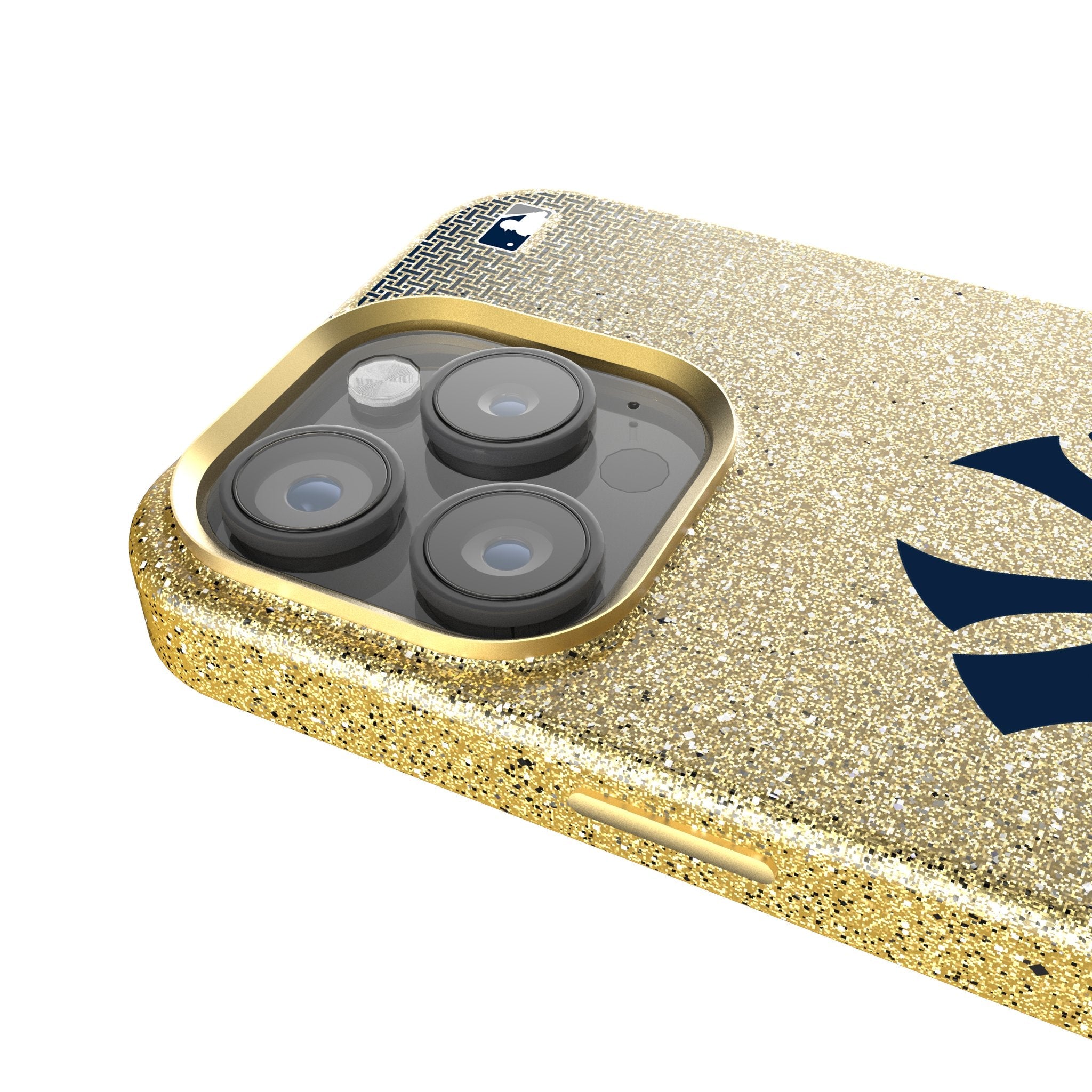 New York Yankees Linen Bling Phone Case for Apple iPhone 4