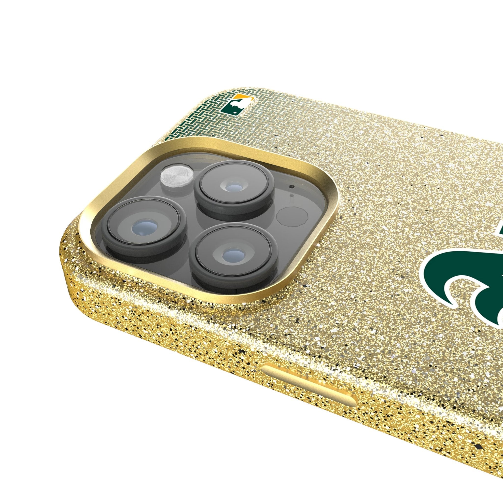 Oakland Athletics Linen Bling Phone Case for Apple iPhone 4