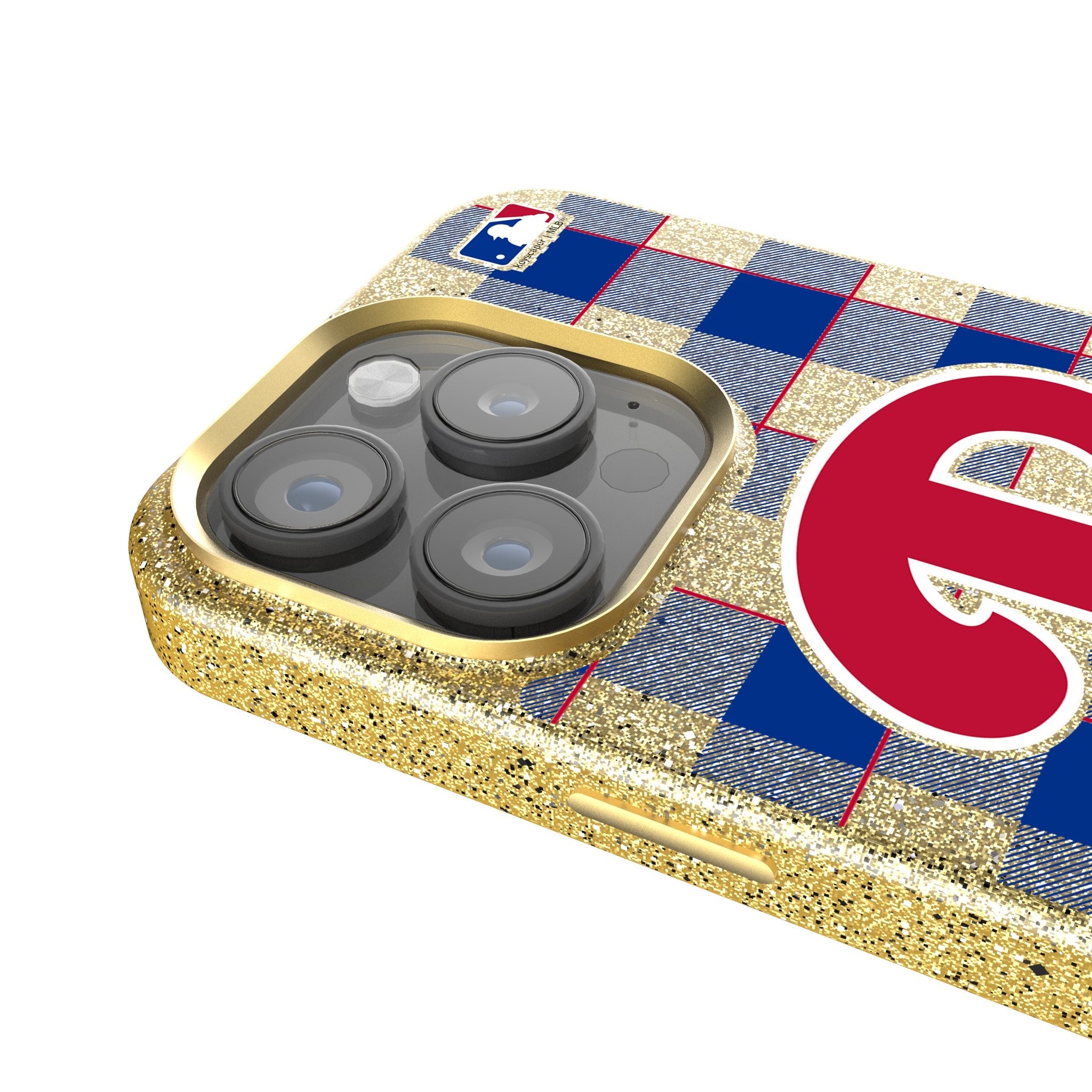 Philadelphia Phillies Plaid Bling Phone Case 4