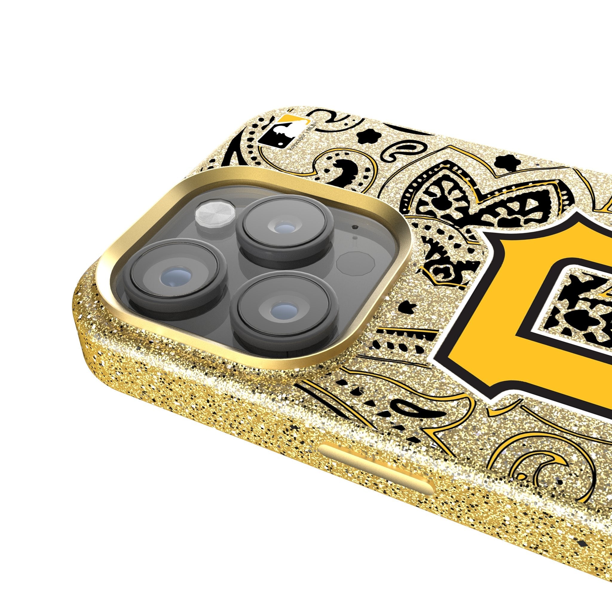 Pittsburgh Pirates Paisley Bling Phone Case 4