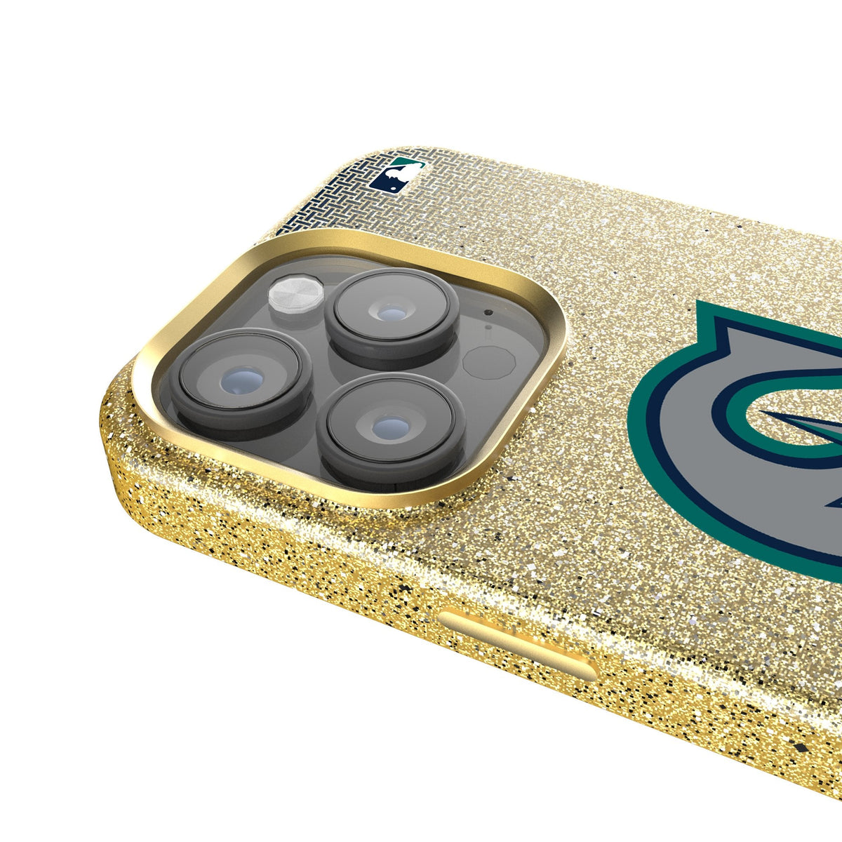 Seattle Mariners Linen Bling Phone Case for Apple iPhone 4