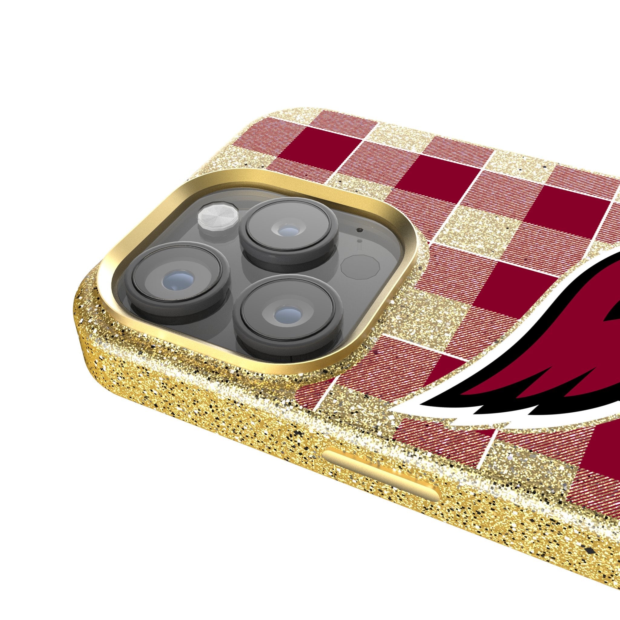 Arizona Cardinals Plaid Bling Phone Case 4