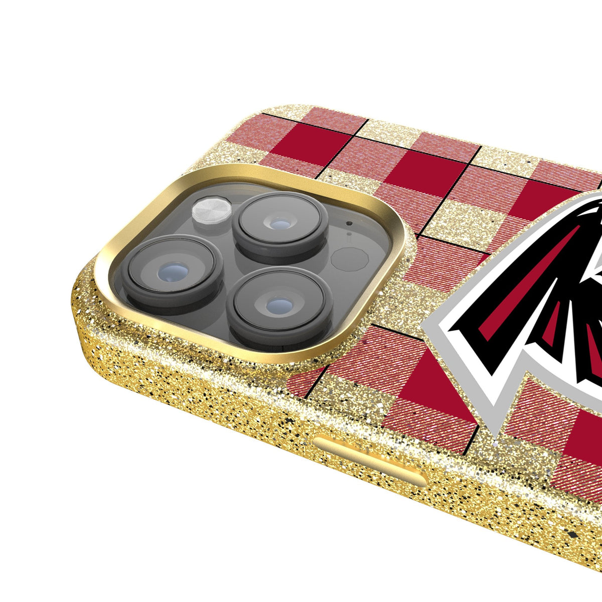 Atlanta Falcons Plaid Bling Phone Case 4