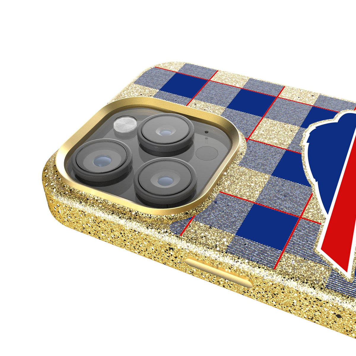 Buffalo Bills Plaid Bling Phone Case 4