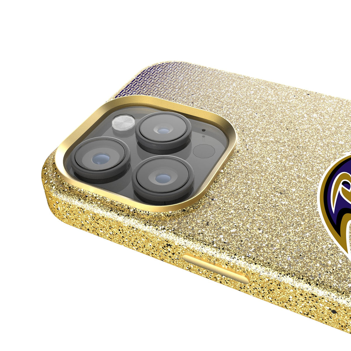 Baltimore Ravens Linen Bling Phone Case for Apple iPhone 4