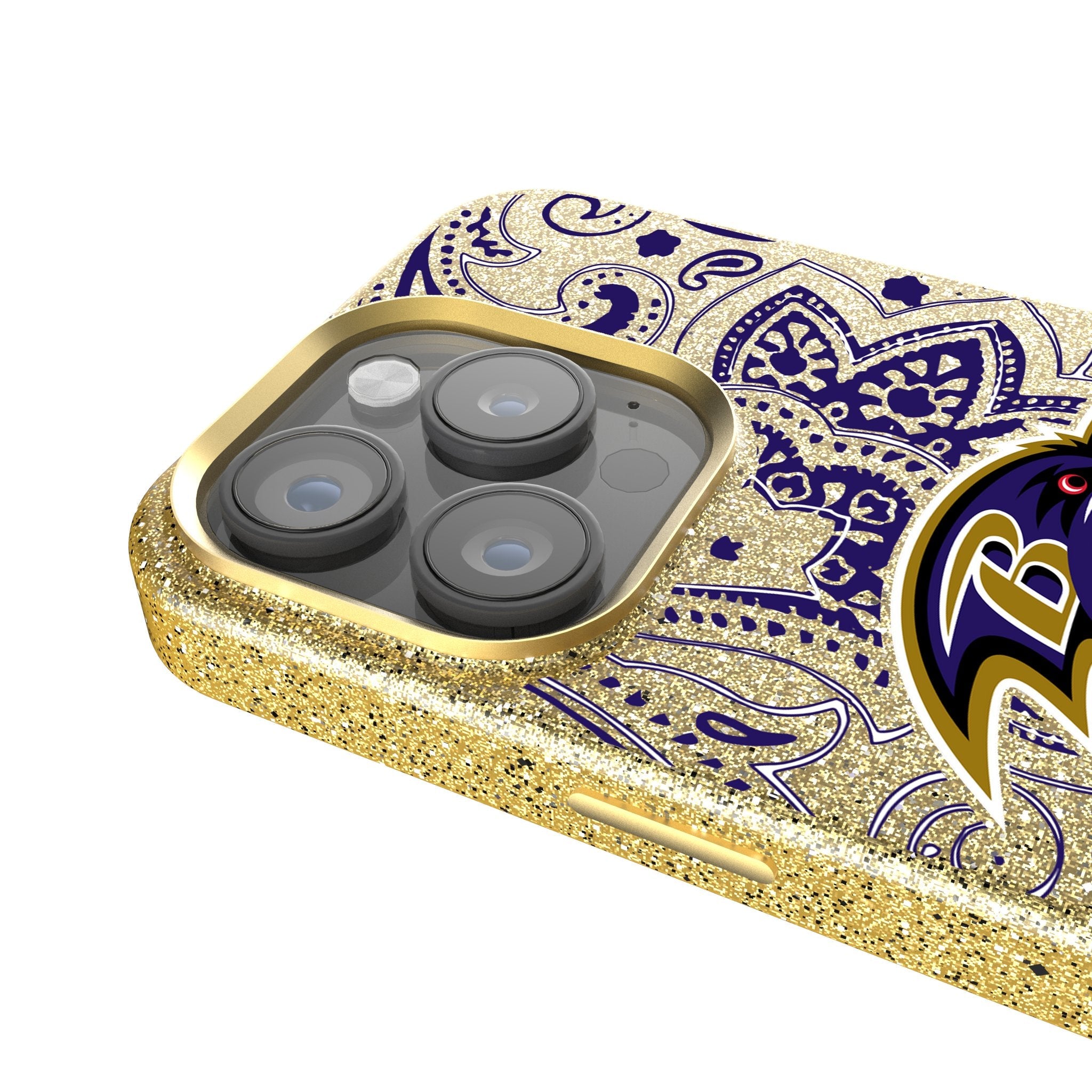 Baltimore Ravens Paisley Bling Phone Case 4