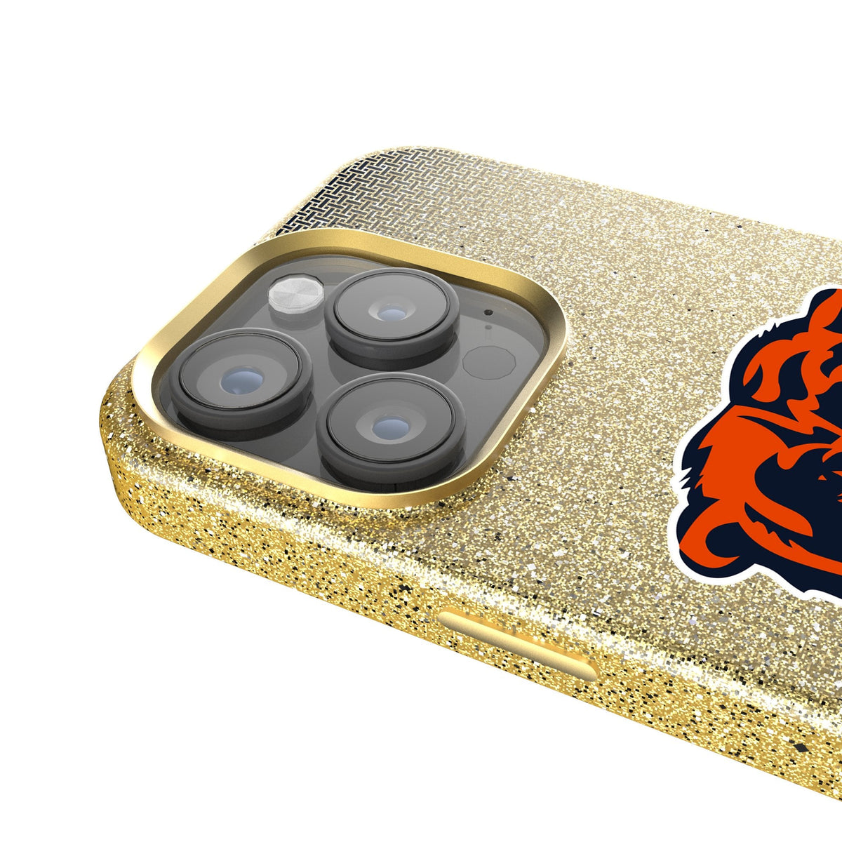 Chicago Bears Linen Bling Phone Case for Apple iPhone 4